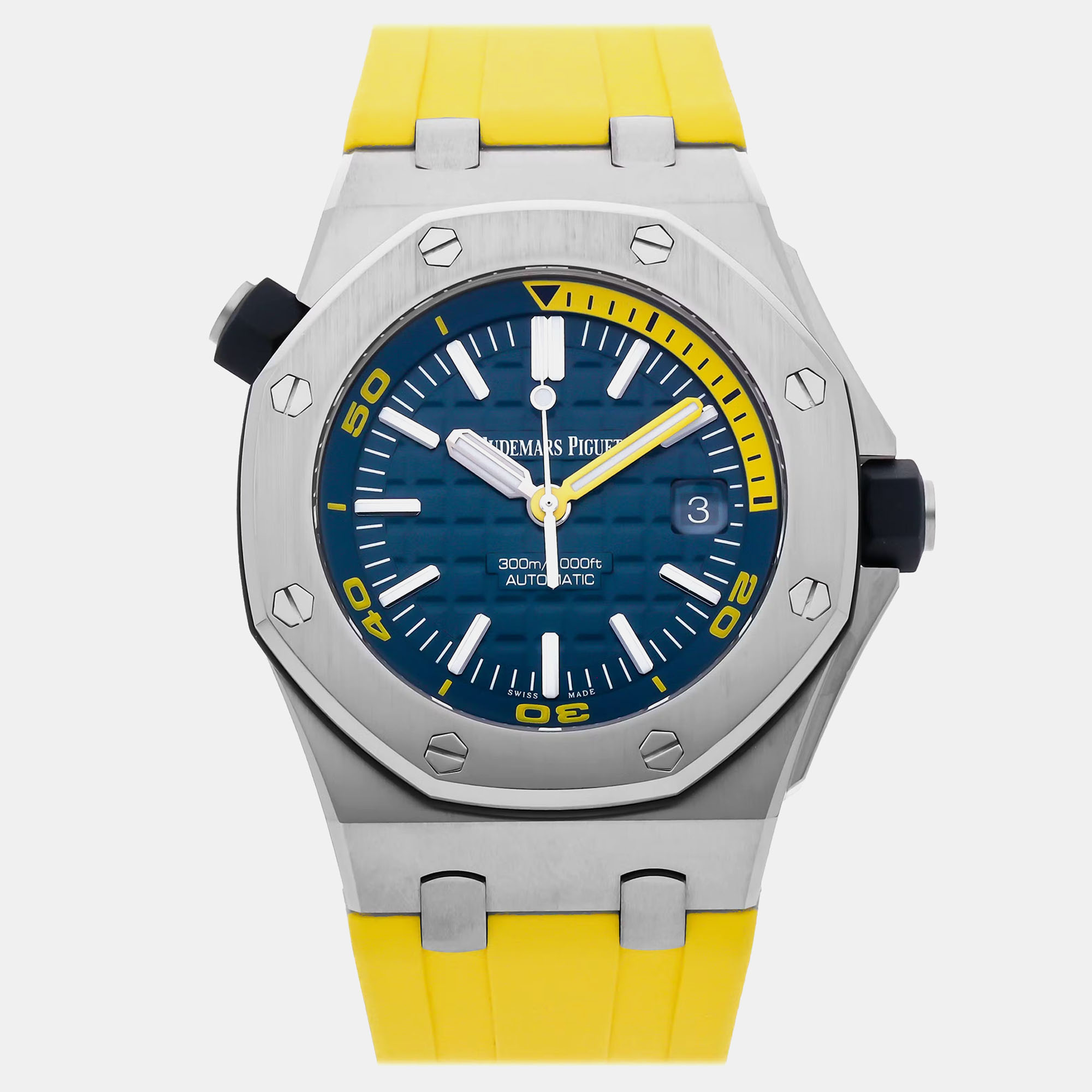 

Audemars Piguet Blue Stainless Steel Royal Oak Offshore 15710ST.OO.A027CA.01 Automatic Men's Wristwatch 42 mm