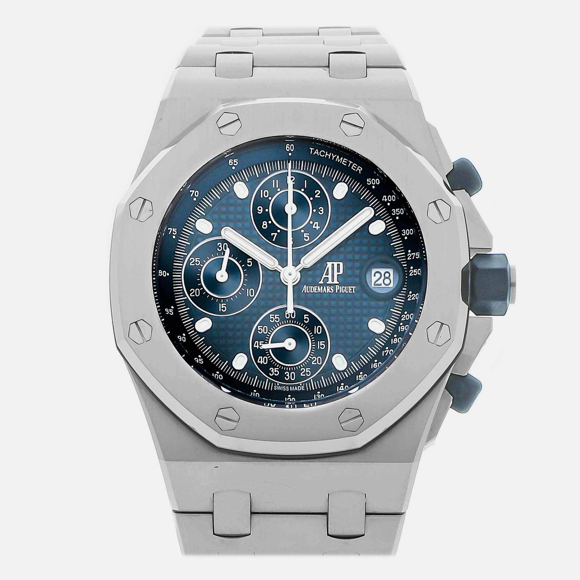 

Audemars Piguet Blue Stainless Steel Royal Oak Offshore 26238ST.OO.2000ST.01 Automatic Men's Wristwatch 42 mm