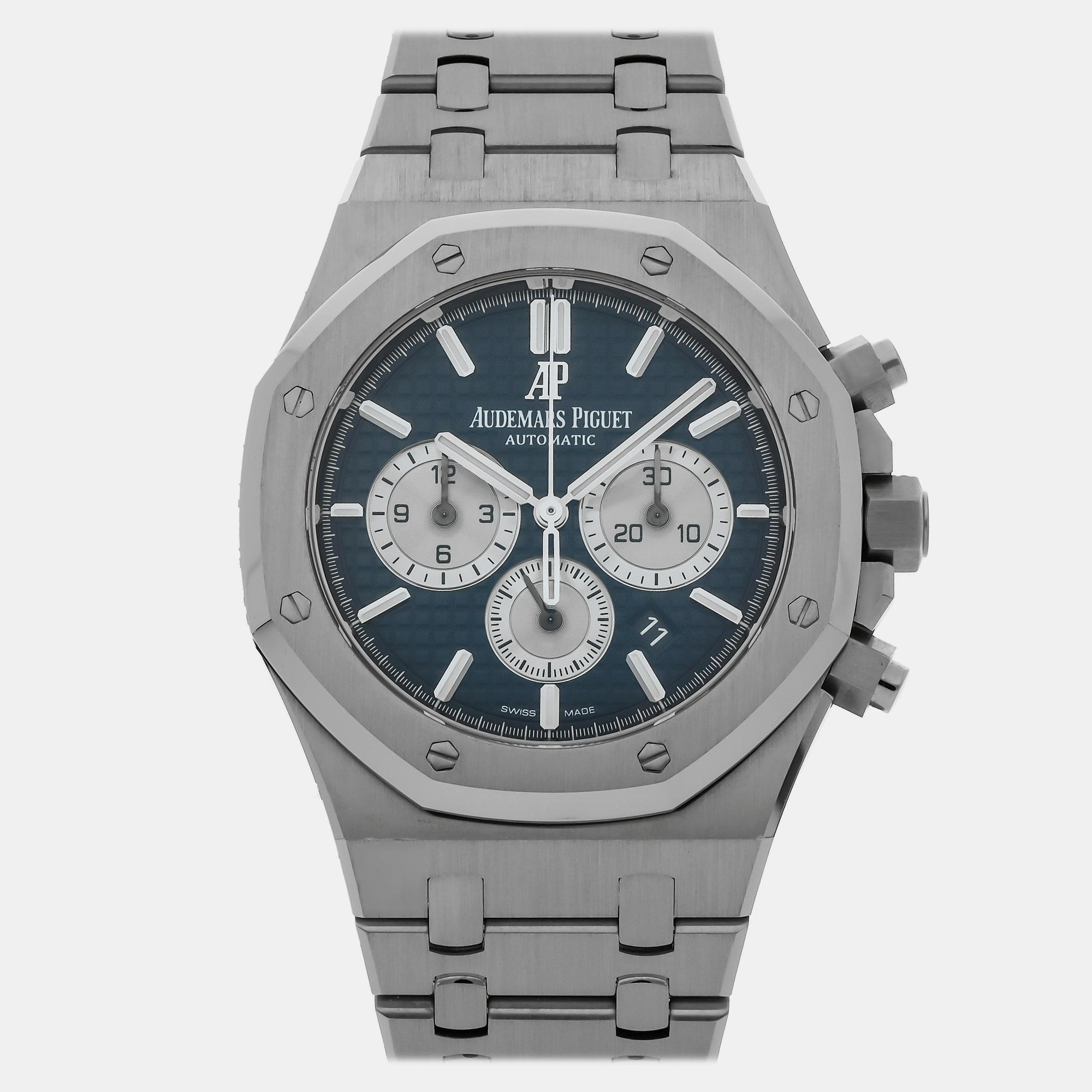 

Pre-Owned Audemars Piguet Royal Oak Chronograph 26331ST.OO.1220ST.01 41 mm, Blue