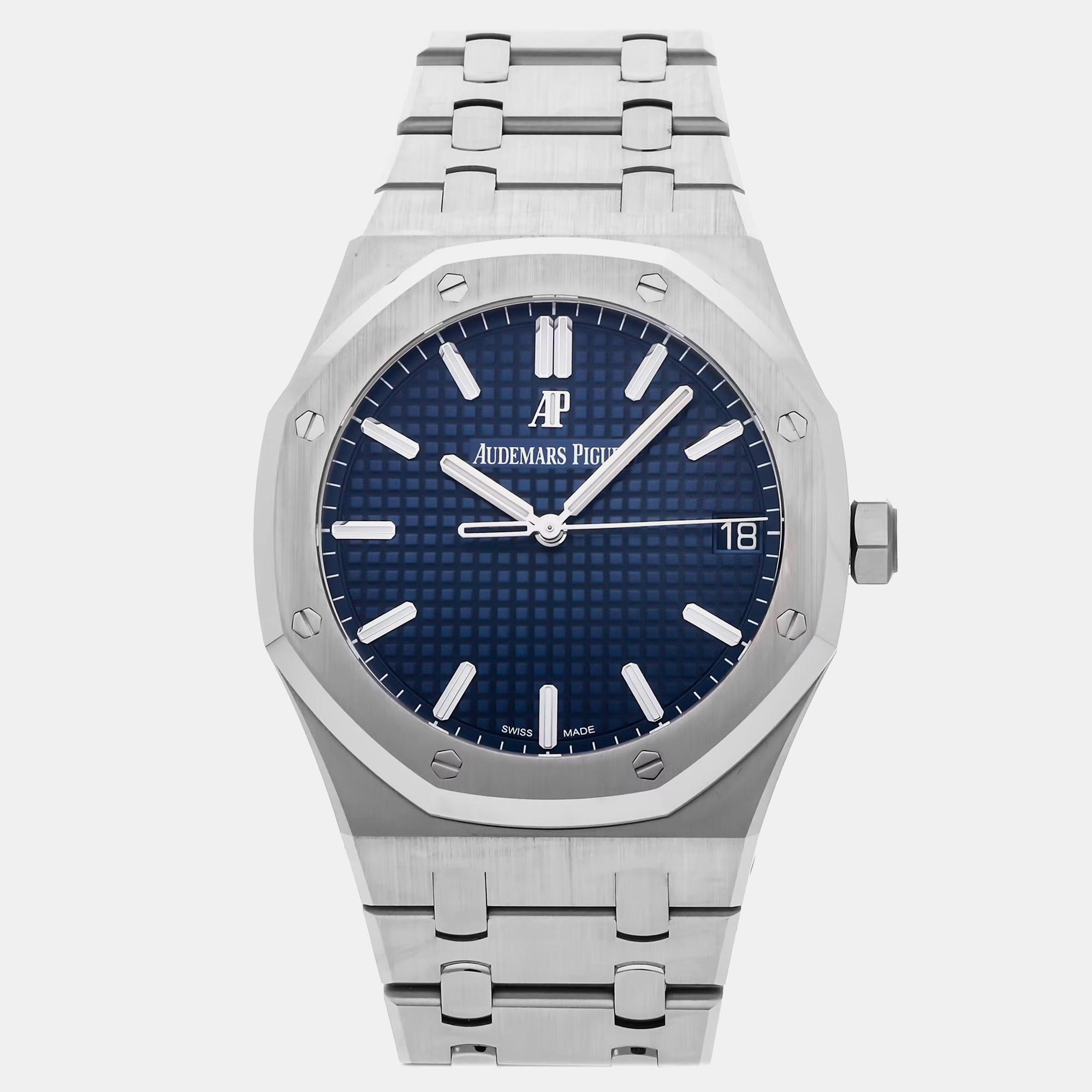 

Pre-Owned Audemars Piguet Royal Oak 15500ST.OO.1220ST.01, Blue