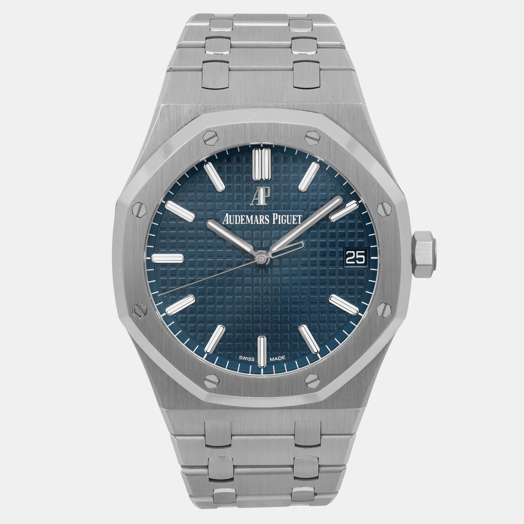 

Audemars Piguet Blue Stainless Steel Royal Oak 15500ST.OO.1220ST.01 Automatic Men's Wristwatch 41 mm