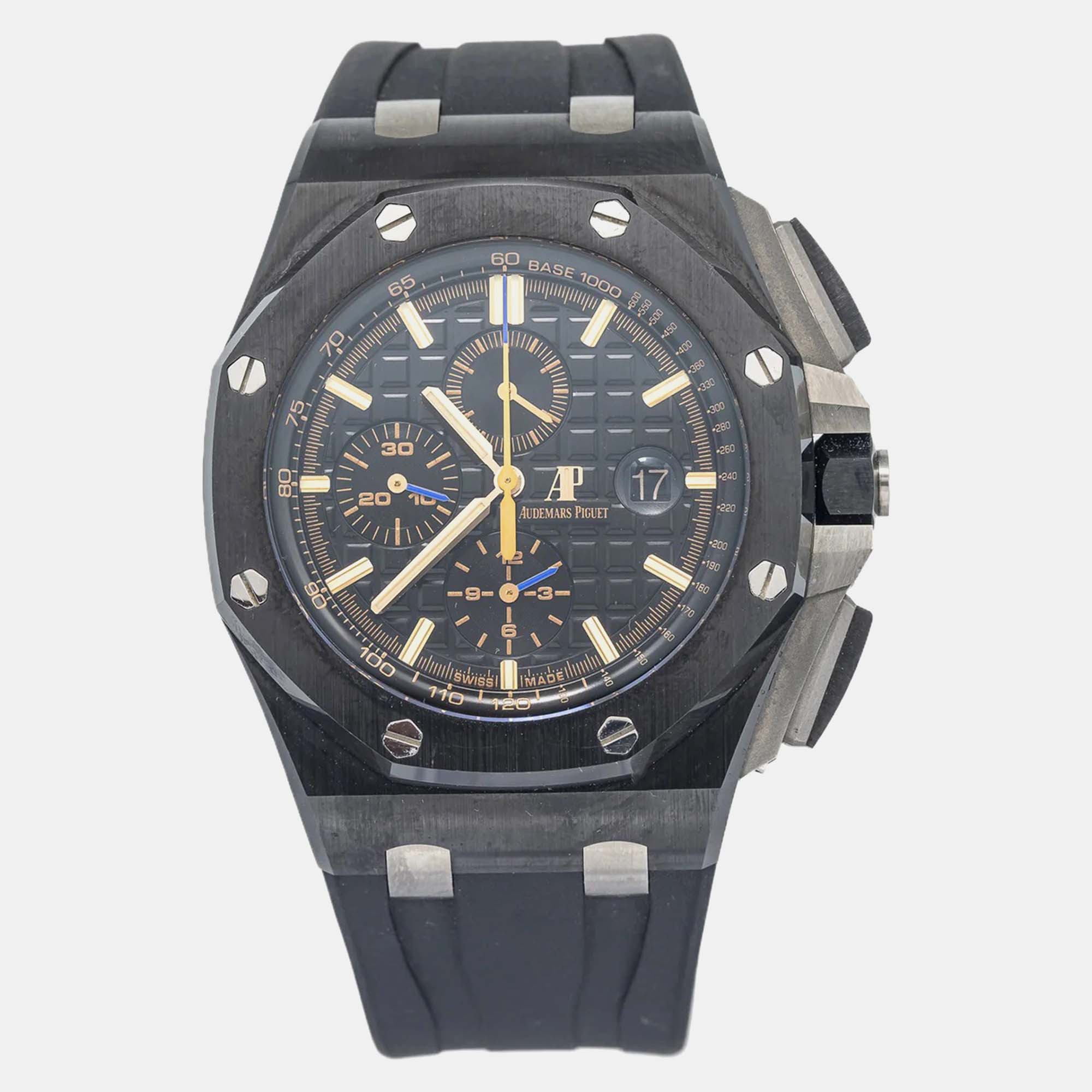 

Audemars Piguet Royal Oak Offshore 26405CE Automatic Black Ceramic Men's Wristwatch 44 mm