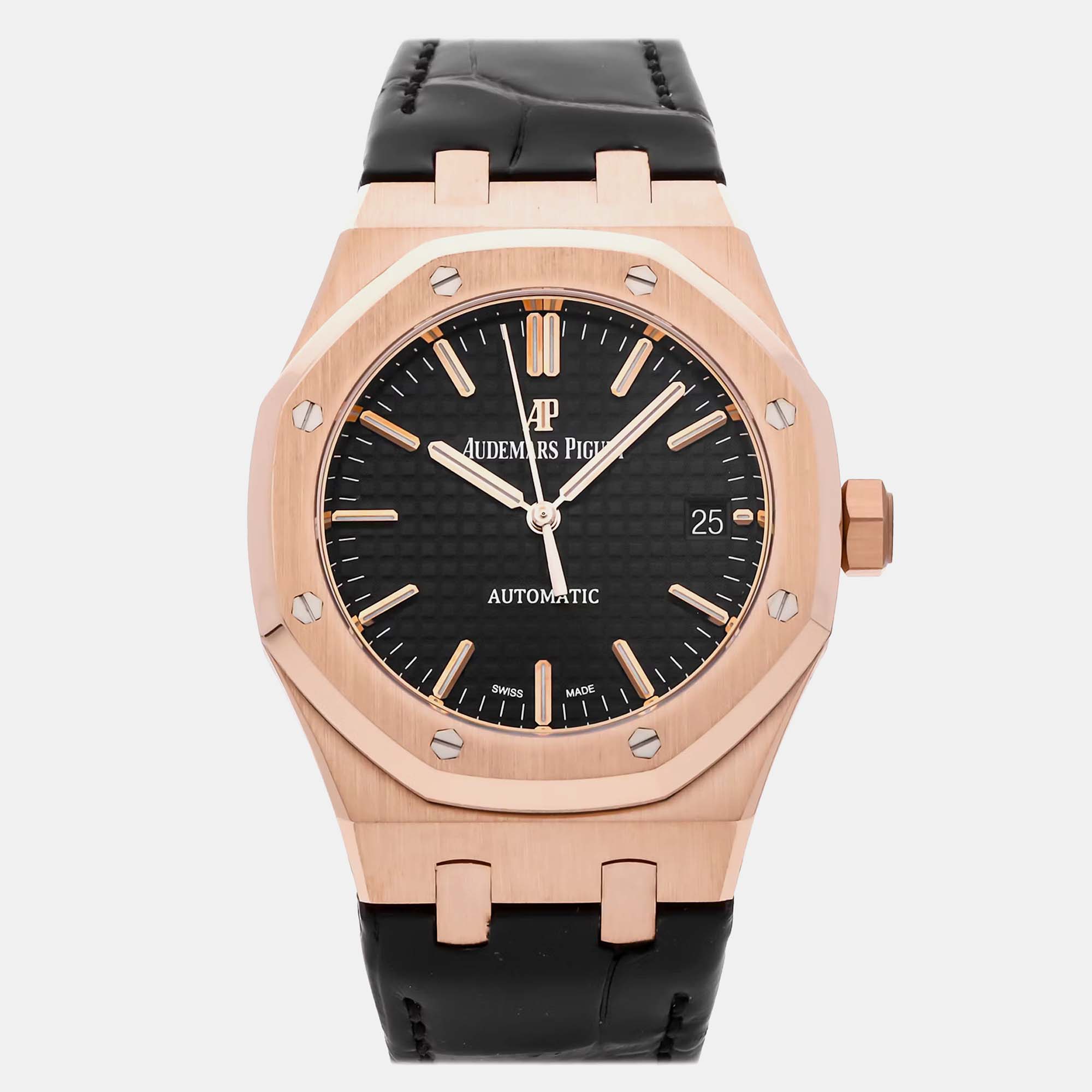 

Pre-Owned Audemars Piguet Royal Oak 15450OR.OO.D002CR.01, Black