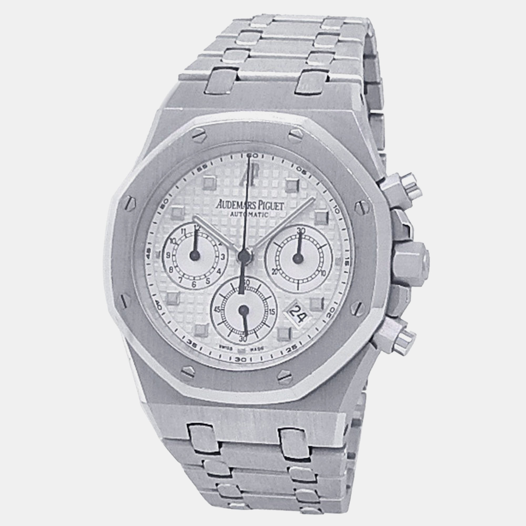 

Audemars Piguet Royal Oak 25960BC.OO.1185BC.01 Automatic Silver 18k White Gold Men's Wristwatch 39 mm