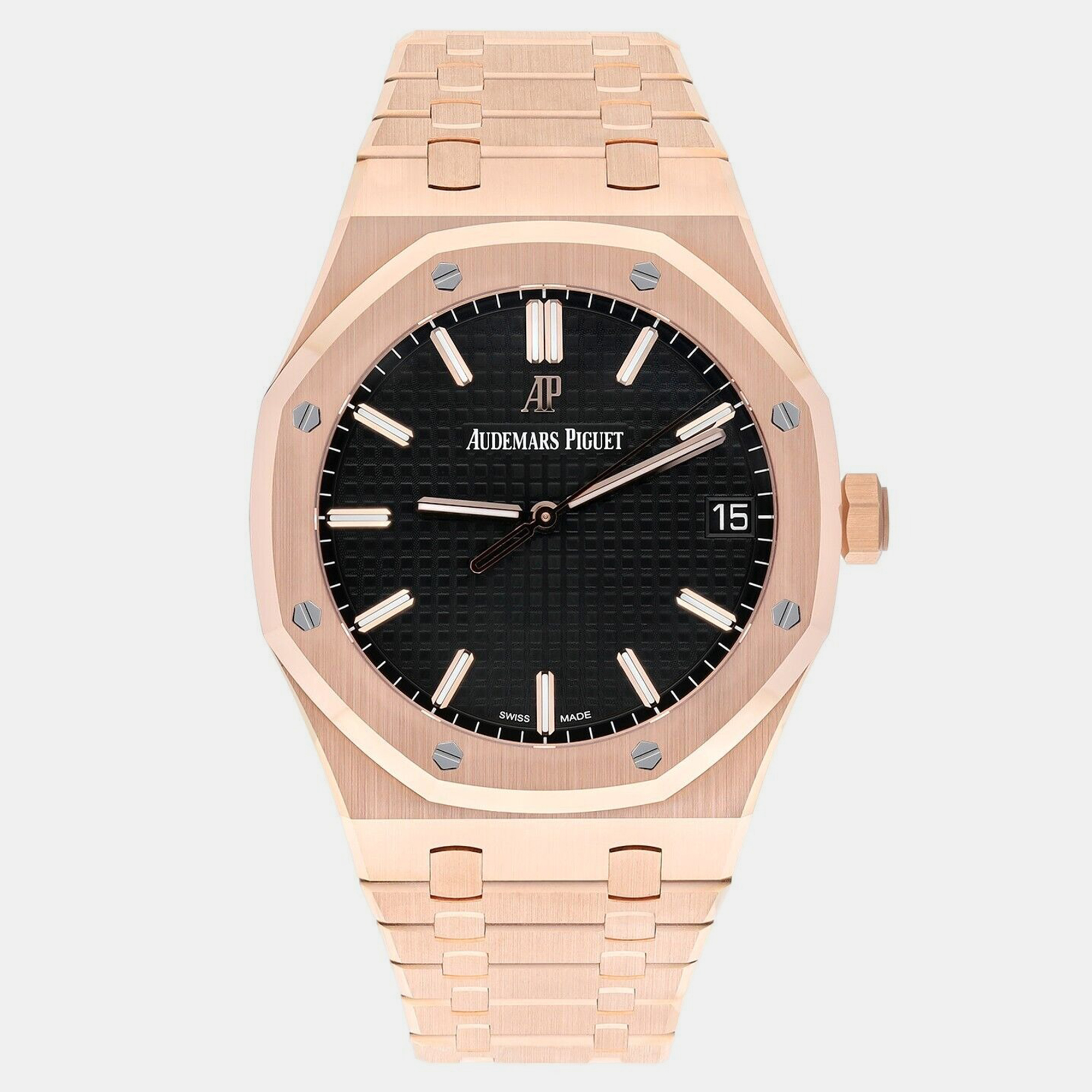 

Audemars Piguet Royal Oak 15500OR.OO.1220OR.01 Automatic Black 18k Rose Gold Men's Wristwatch 41 mm
