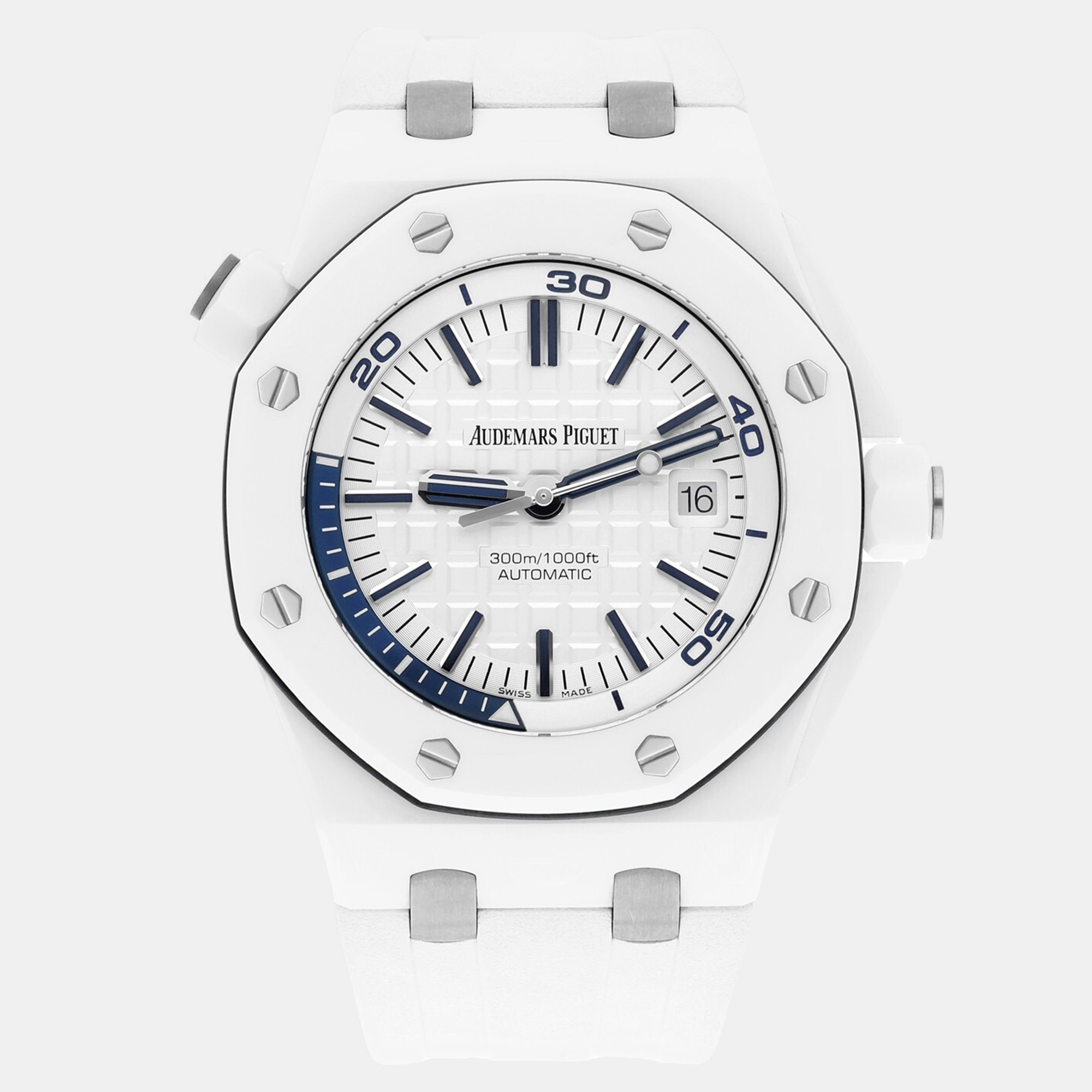 

Audemars Piguet Royal Oak Offshore 15707CB.OO.A010CA.01 Automatic White Ceramic Stainless Steel Men's Wristwatch 42 mm