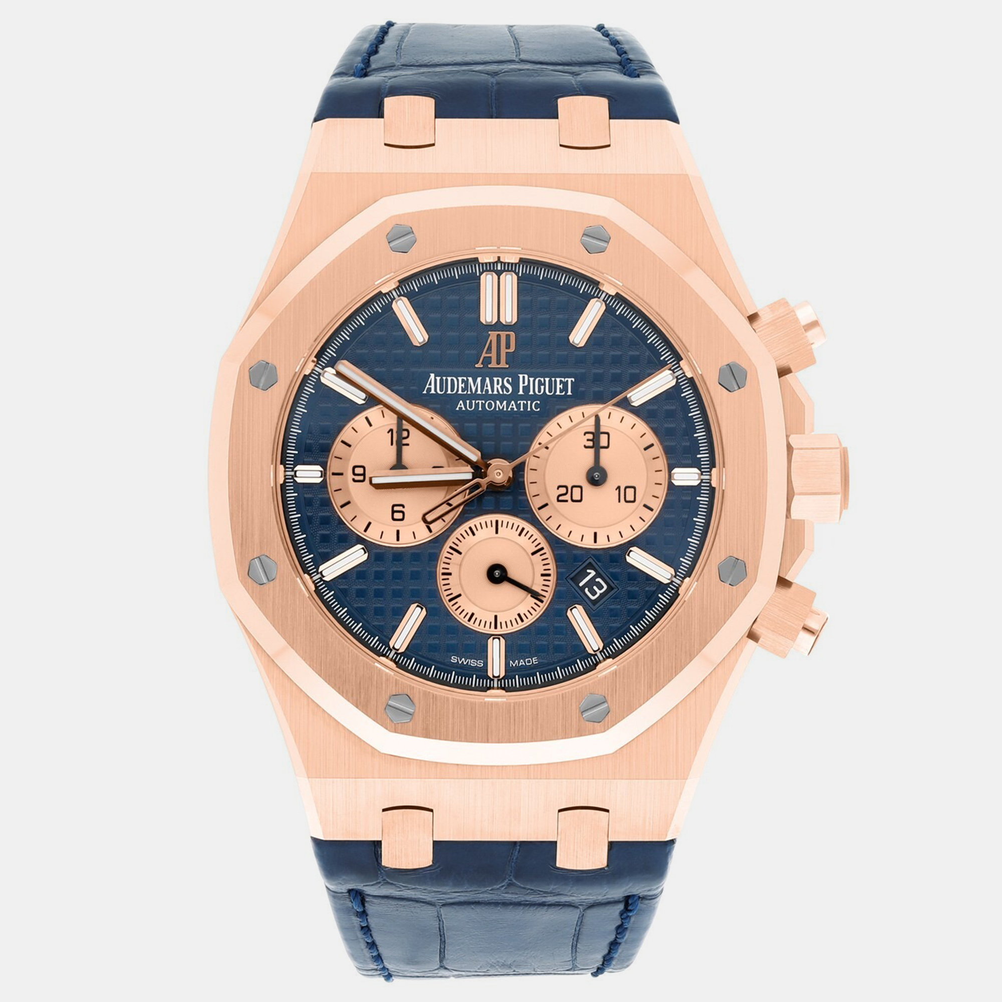 

Audemars Piguet Royal Oak 26331OR.OO.D315CR.01 Automatic Blue 18k Rose Gold Men's Wristwatch 41 mm