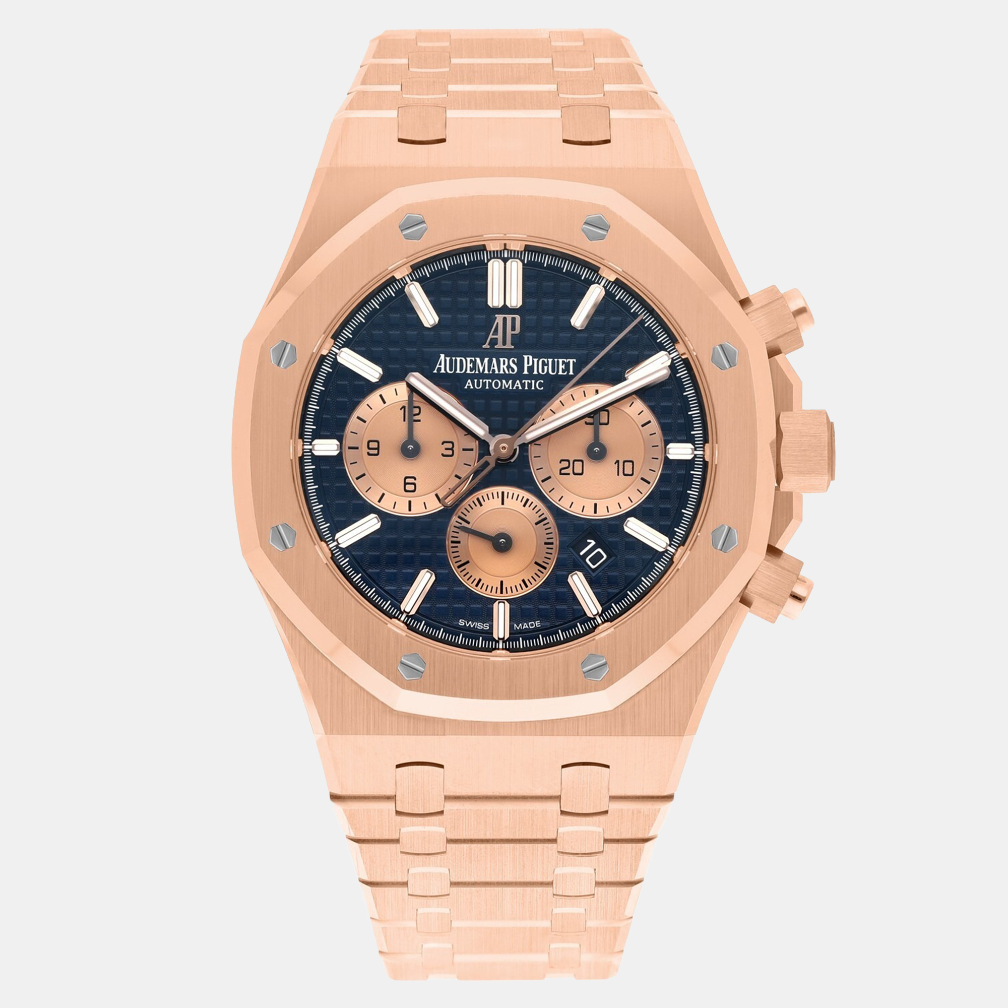 

Audemars Piguet Royal Oak 26331OR.OO.1220OR.01 Automatic Blue 18k Rose Gold Men's Wristwatch 41 mm
