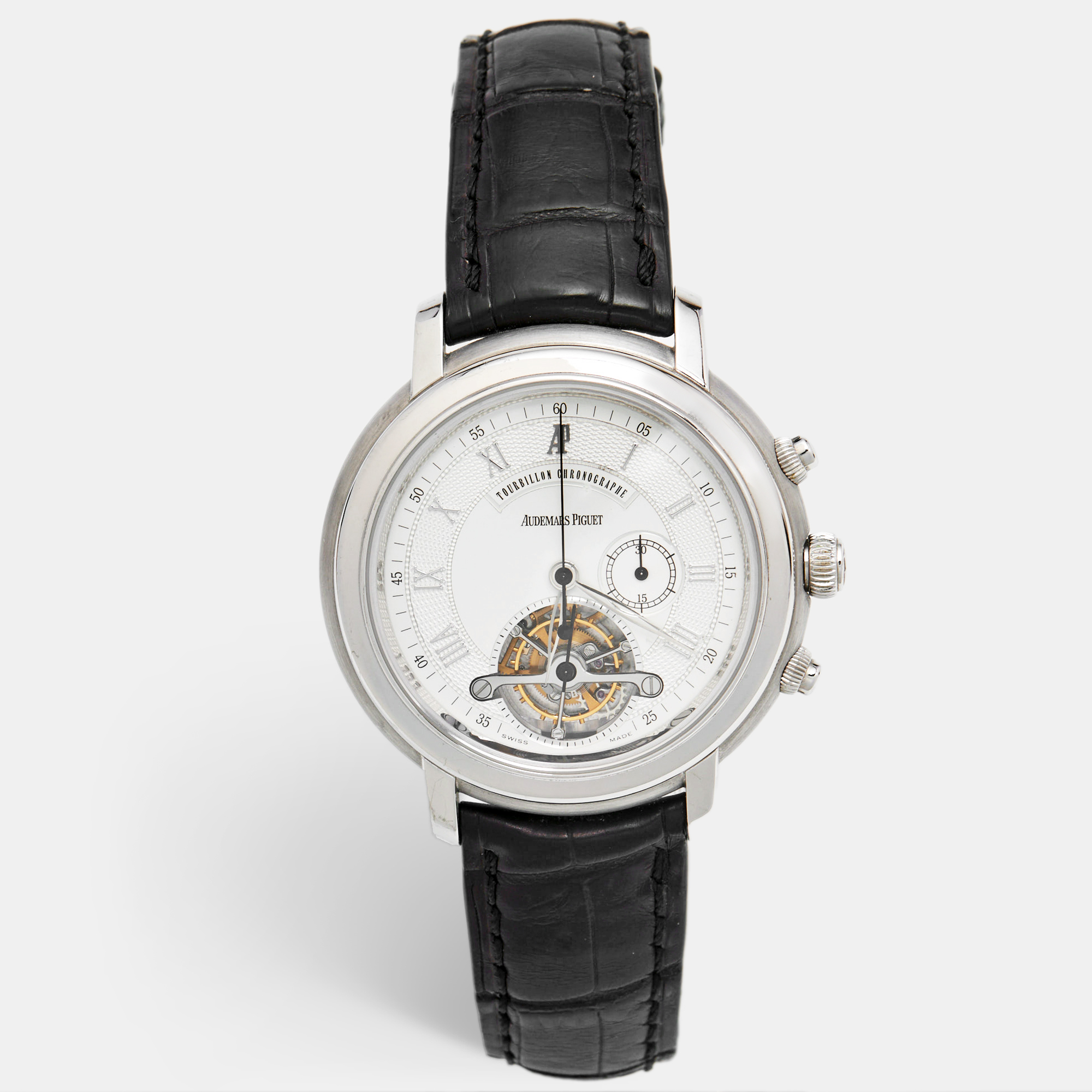

Audemars Piguet Silver Dial, Black