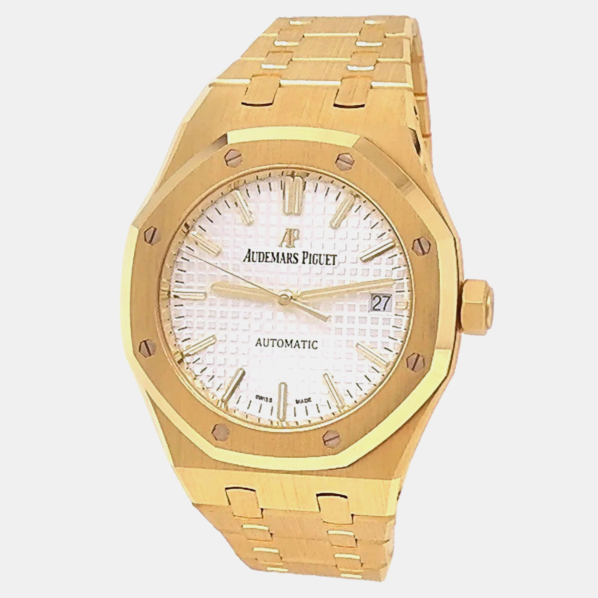 

Audemars Piguet Royal Oak 15450BA.OO.1256BA.01 Automatic Silver 18K Yellow Gold Men’s Wristwatch 37 mm