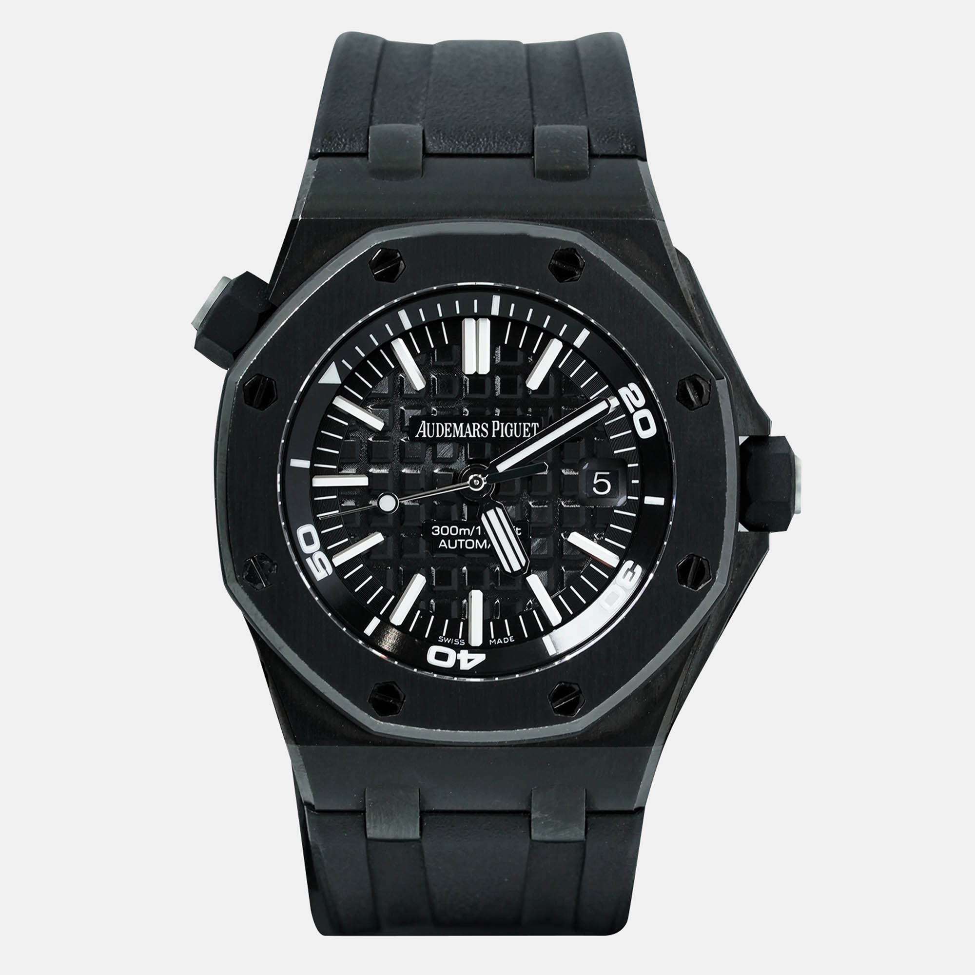 

Audemars Piguet Royal Oak 15703ST Automatic Black Stainless Steel Men's Wristwatch 42 mm