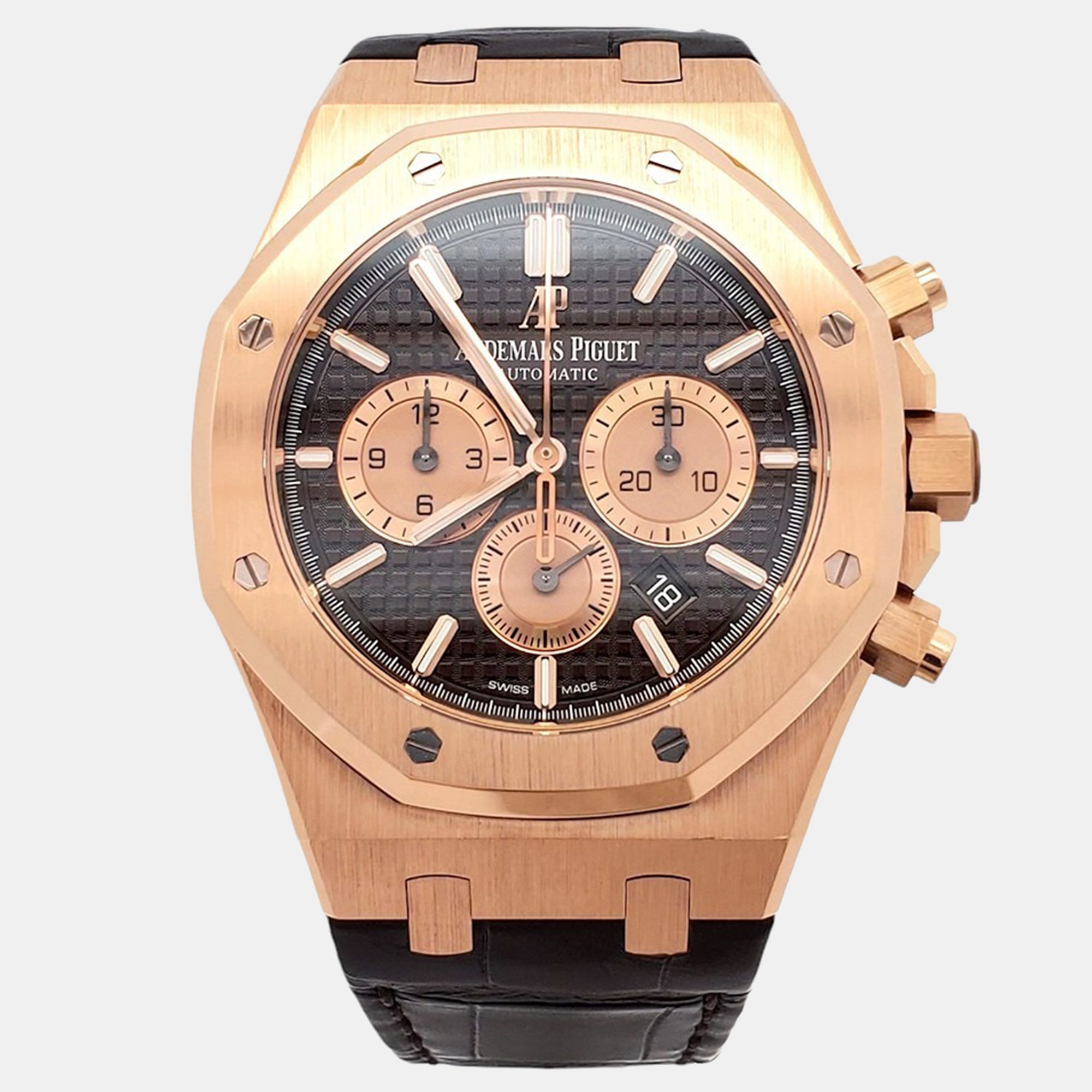 

Audemars Piguet Royal Oak 26331OR Automatic Brown 18k Rose Gold Men's Wristwatch 41 mm