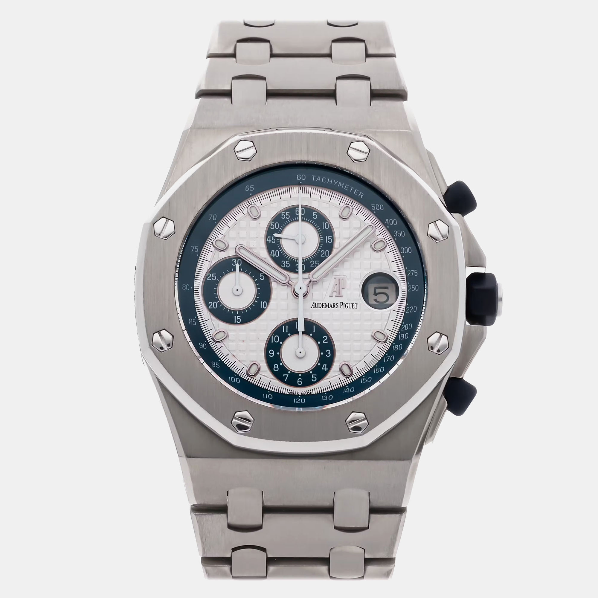 

Pre-Owned Audemars Piguet Royal Oak Offshore Chrono 25721TI.OO.1000TI.03, Silver