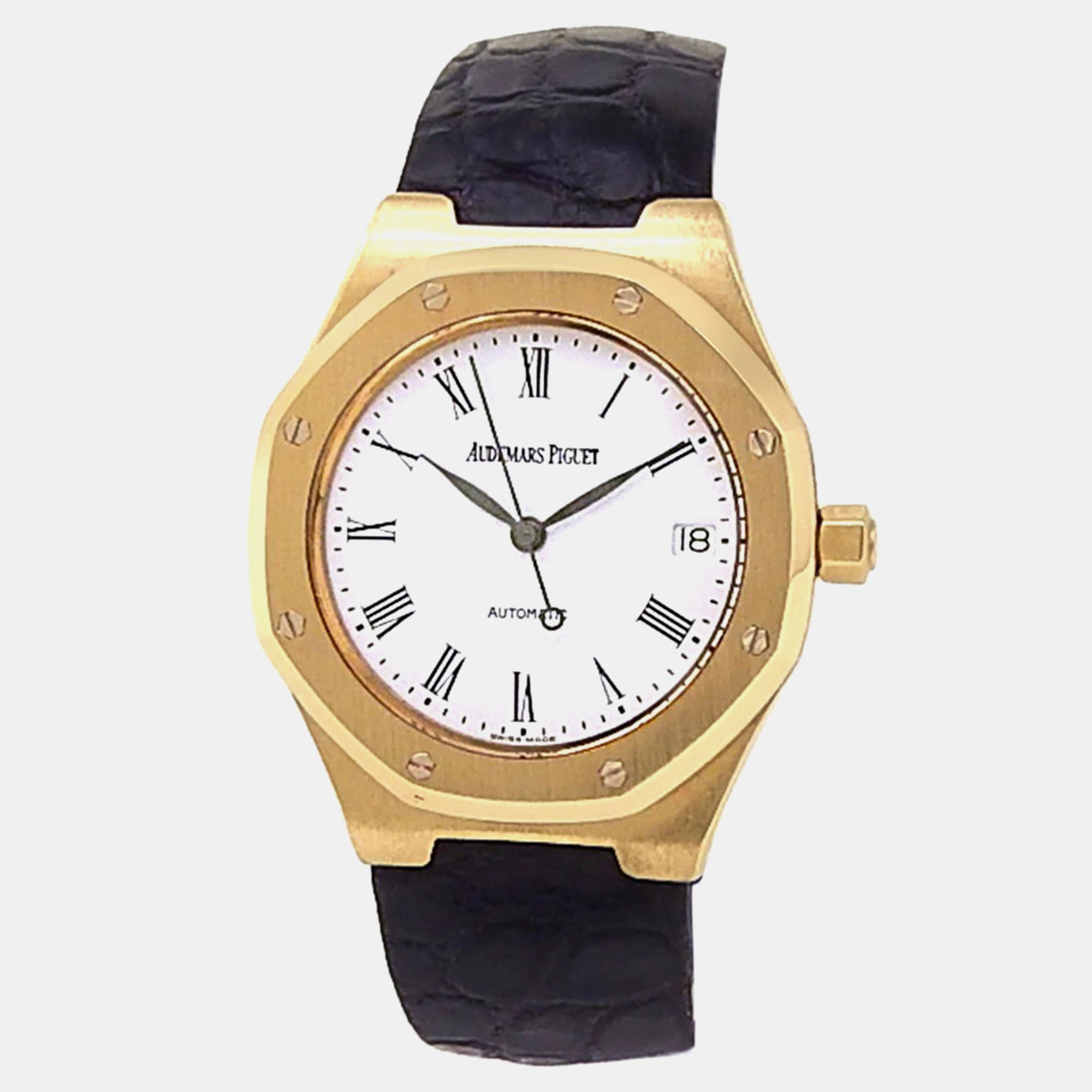 

Audemars Piguet Royal Oak Automatic White Dial 18k Yellow Gold Men's Wristwatch 36 mm