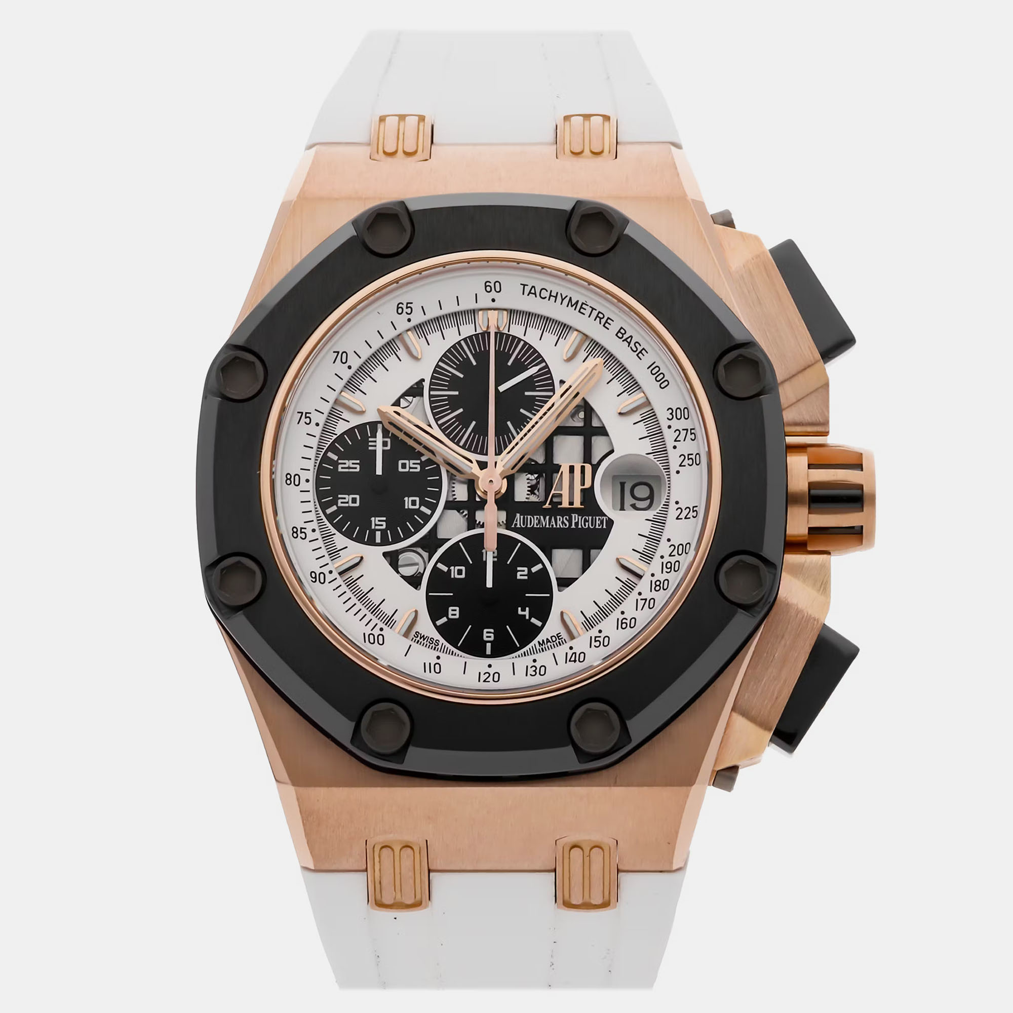 

Pre-Owned Audemars Piguet Royal Oak Offshore Rubens Barrichello Limited Edition Chronograph 26078RO.OO.D002CR.01, White