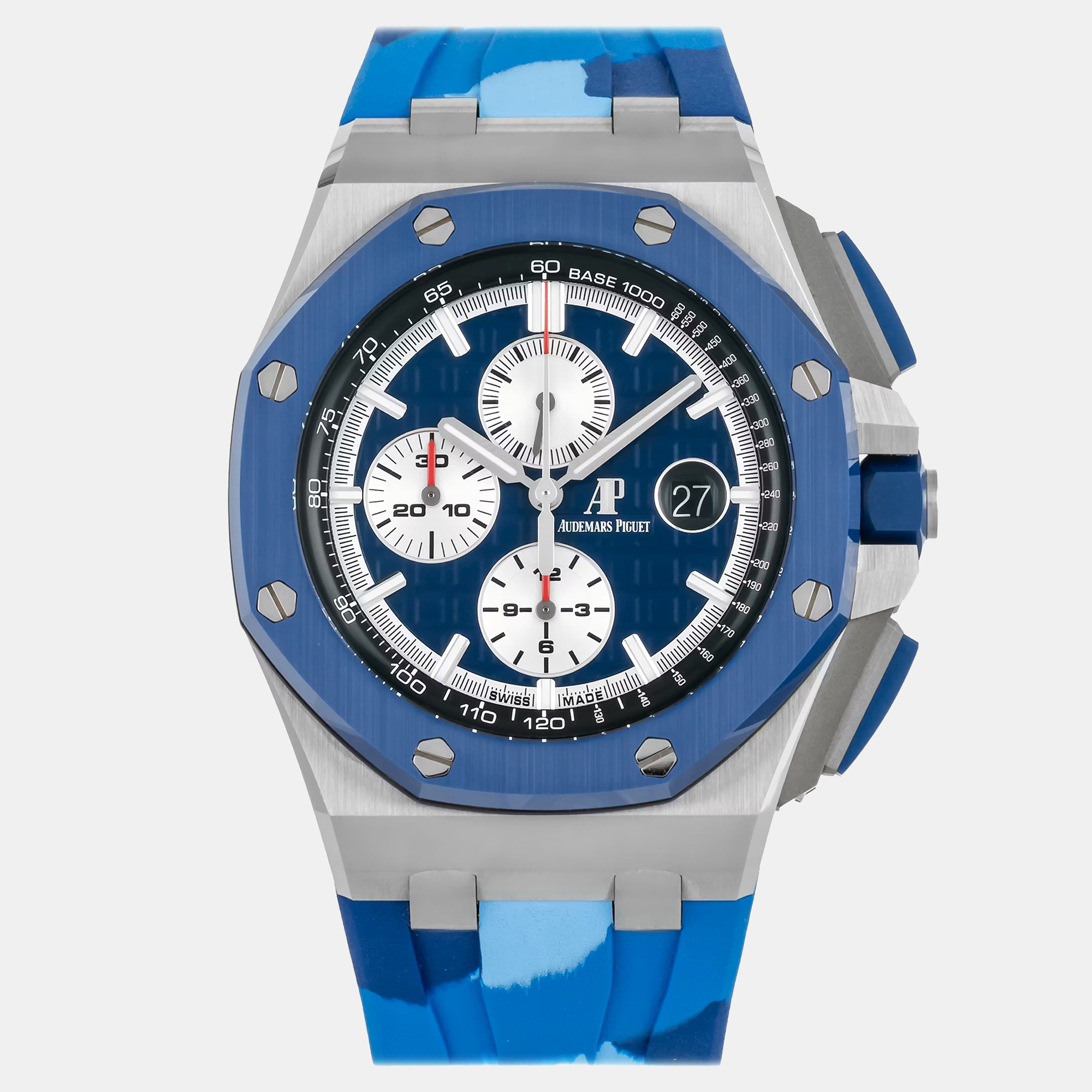 

Audemars Piguet Royal Oak Offshore 26400SO.OO.A335CA.01 Automatic Chronograph Blue Dial Stainless Steel Men's Wristwatch