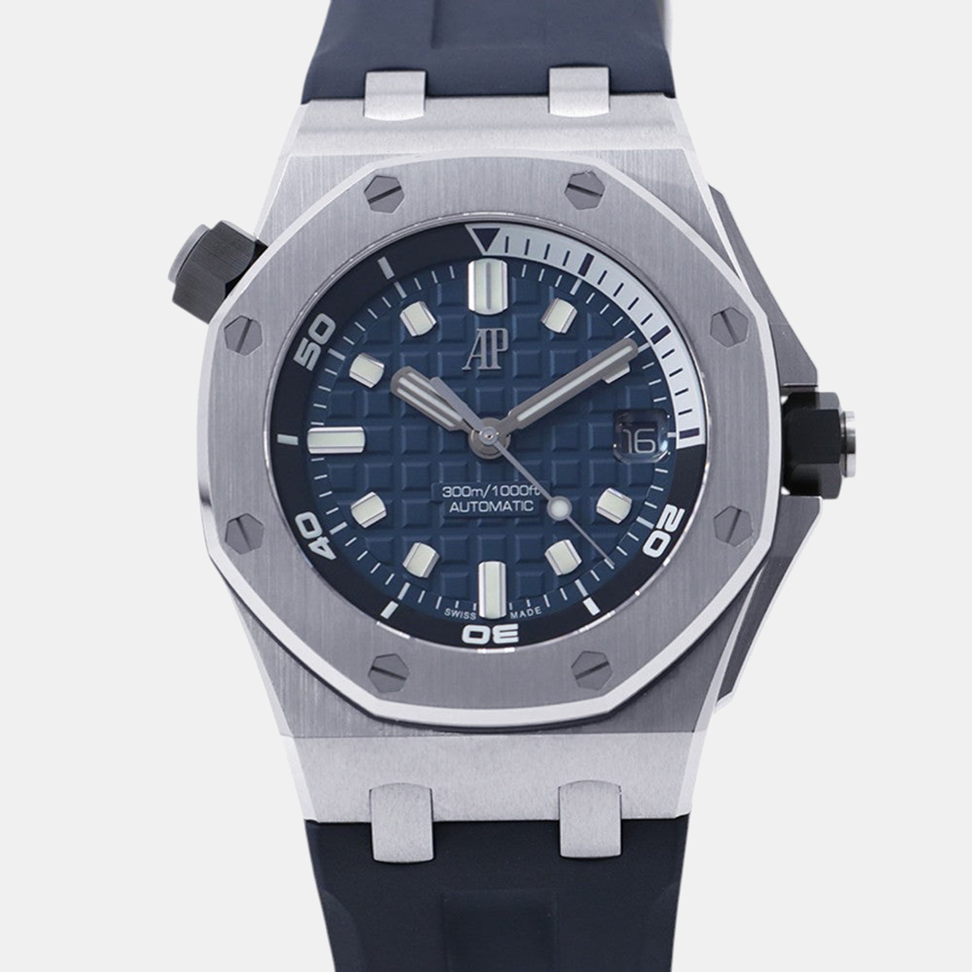 

Audemars Piguet Royal Oak Offshore 15720ST.OO.A027CA.01 Blue Stainless Steel Automatic Men Wristwatch