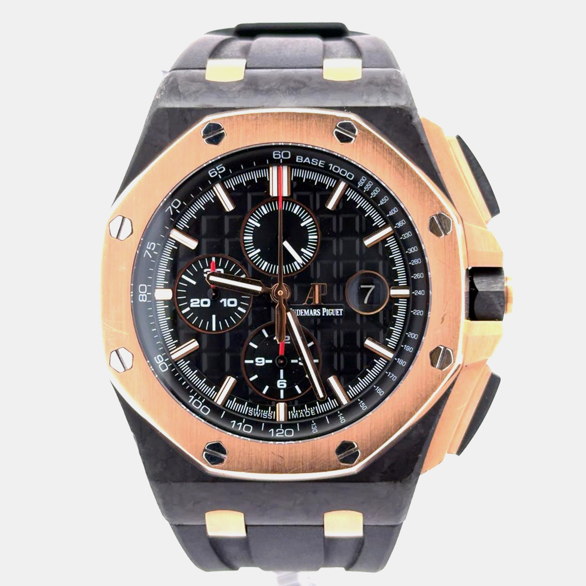 

Audemars Piguet Royal Oak Offshore Chronograph 26406FR.OO.A002CA.01 Black Rose Gold, Rubber Men Wristwatch