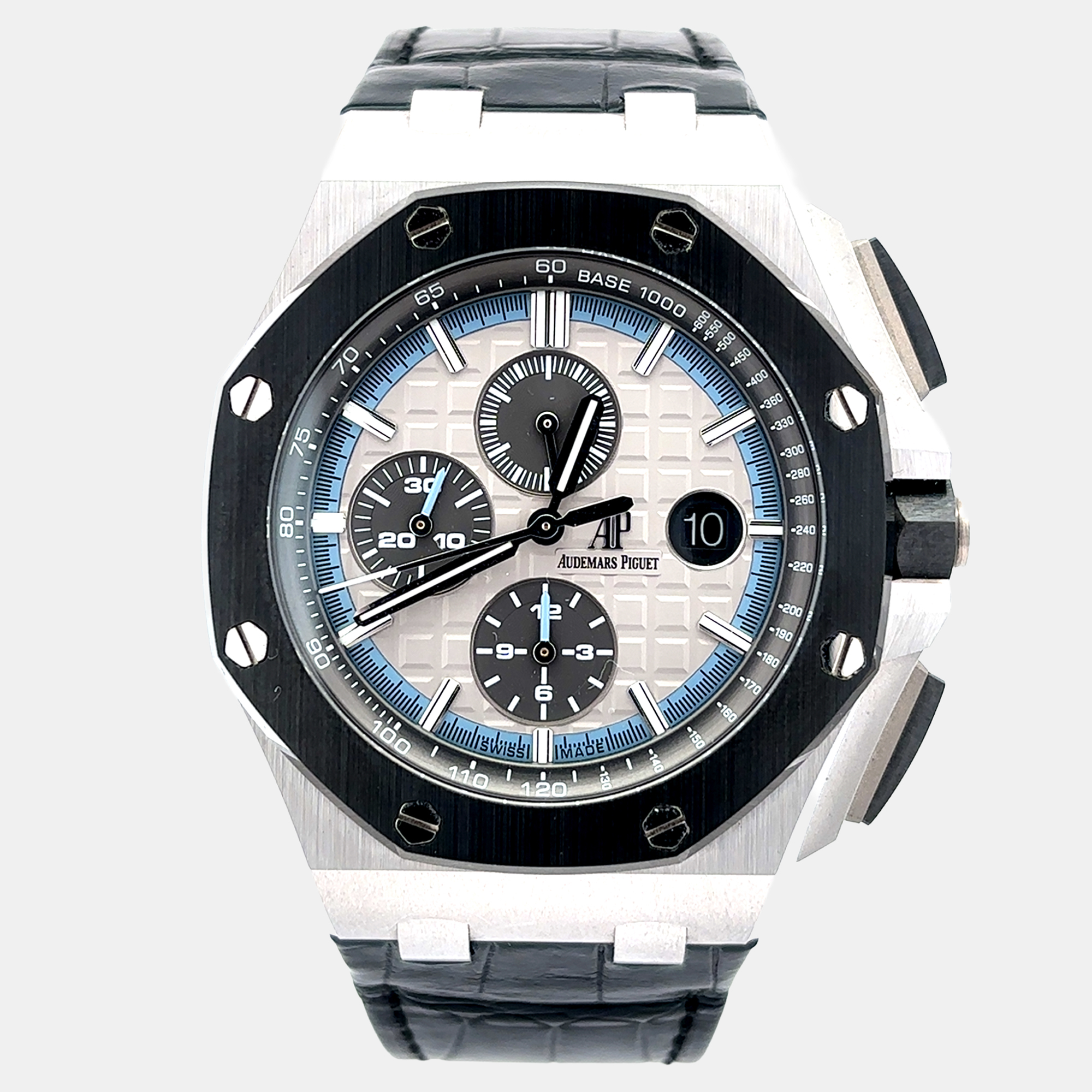 Audemars Piguet Royal Oak Offshore 26417CN.OO.A002CR.01 Grey White Gold Automatic Men's Wristwatch 44mm