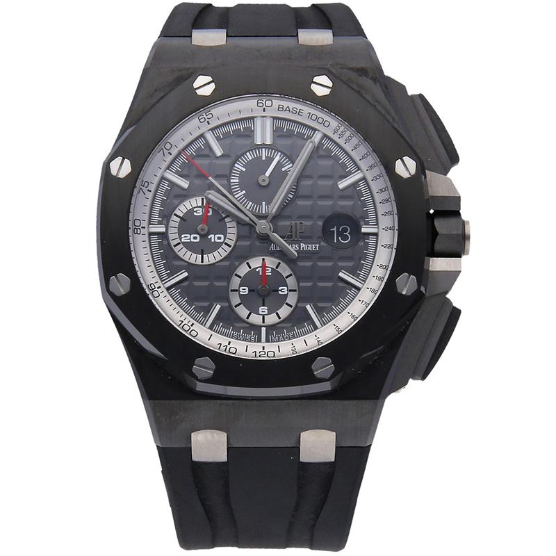 Audemars Black Ceramic Piguet Royal Oak Offshore Chronograph 26405CE.OO.A002CA.01 Men's Wristwatch 44 MM