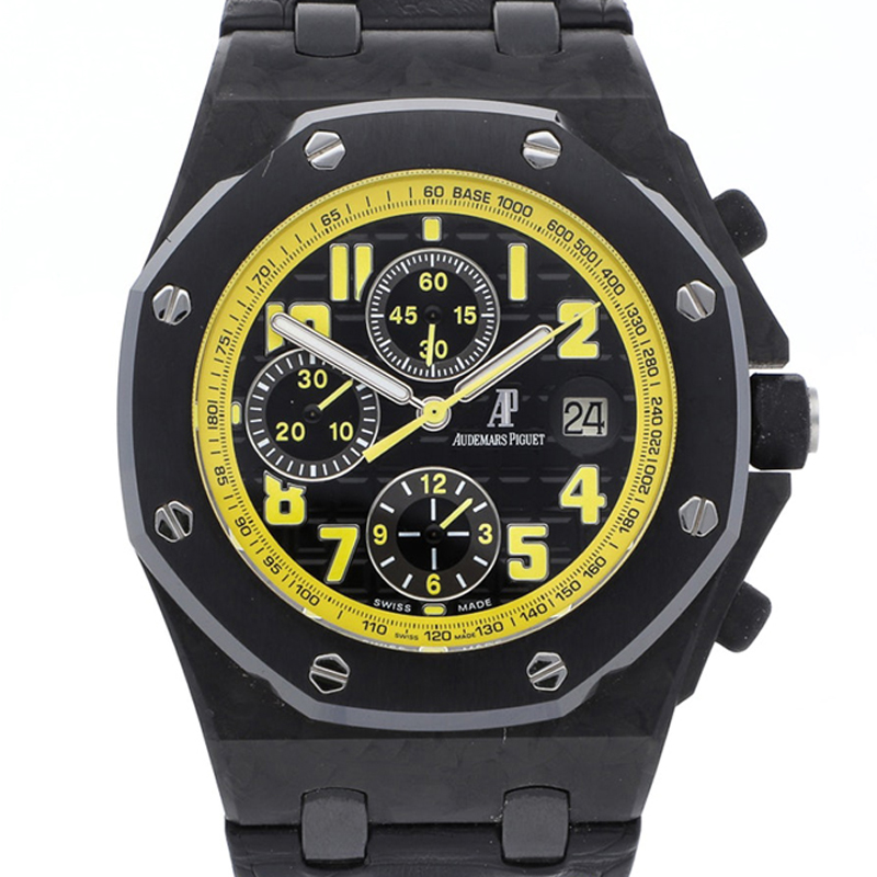 

Audemars Piguet Black/Yellow Forged Carbon Royal Oak Offshore Chronograph