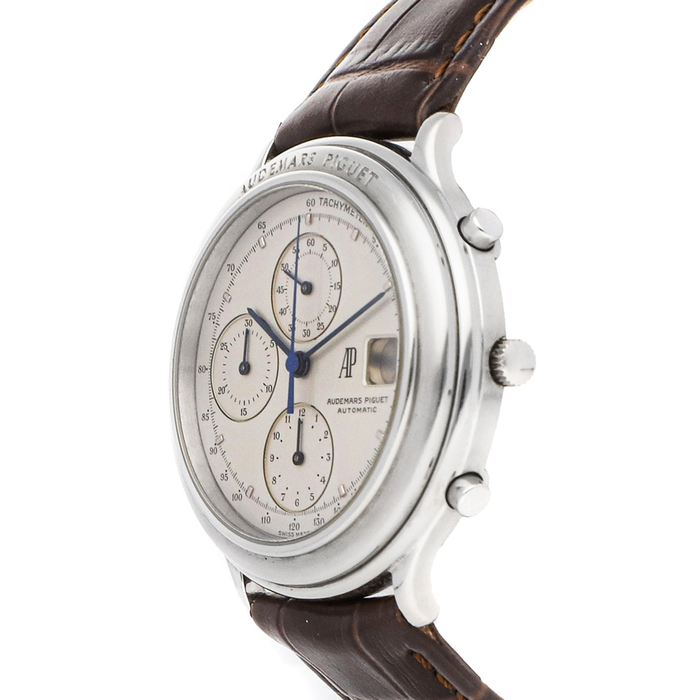 

Audemars Piguet White Stainless Steel Huitieme Chronograph
