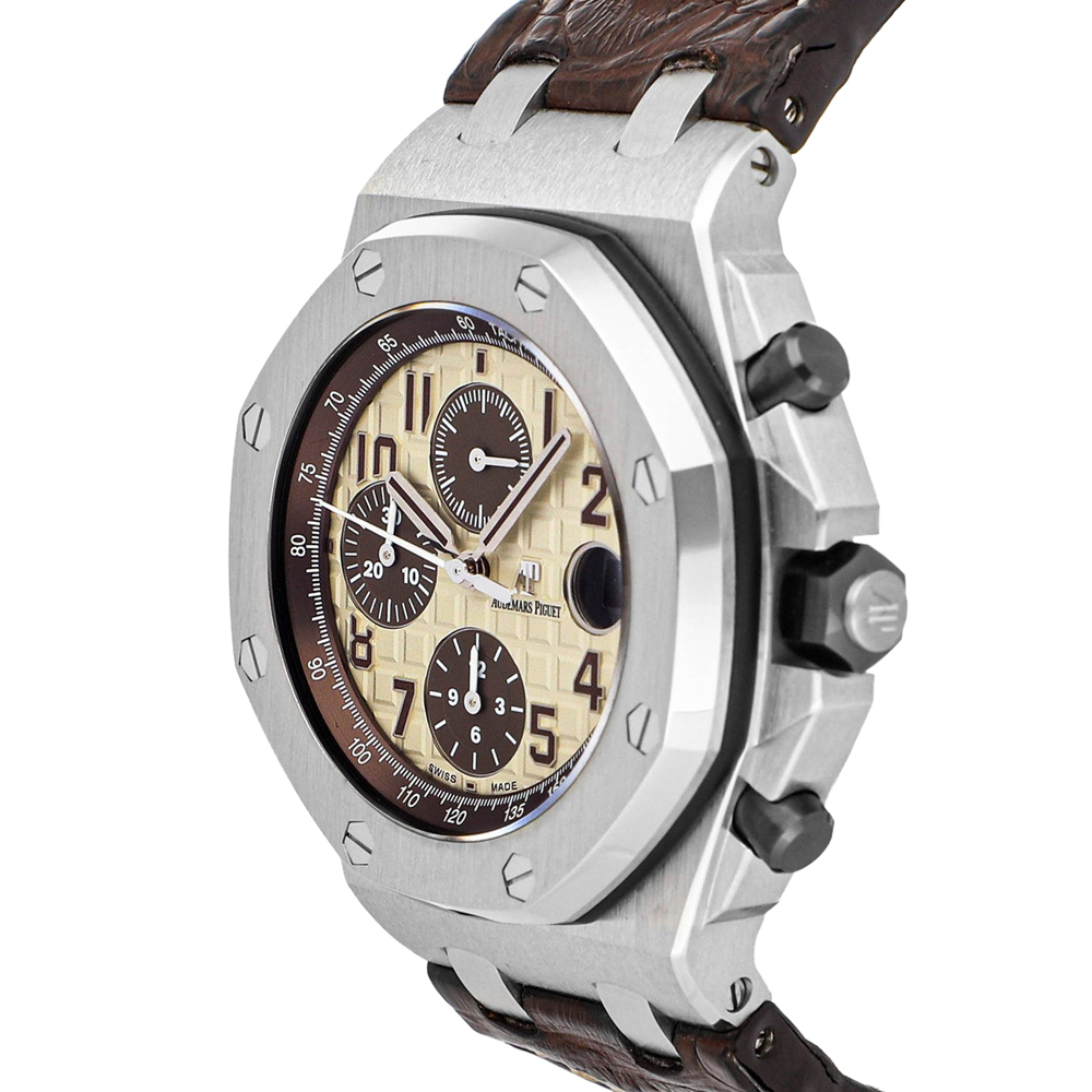 

Audemars Piguet Brown Stainless Steel Royal Oak Offshore Chronograph