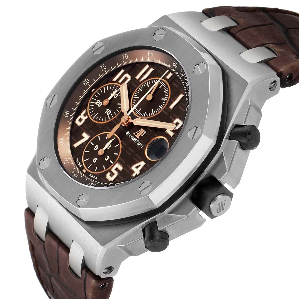 

Audemars Piguet Brown Stainless Seel Royal Oak Offshore Havana Chronograph