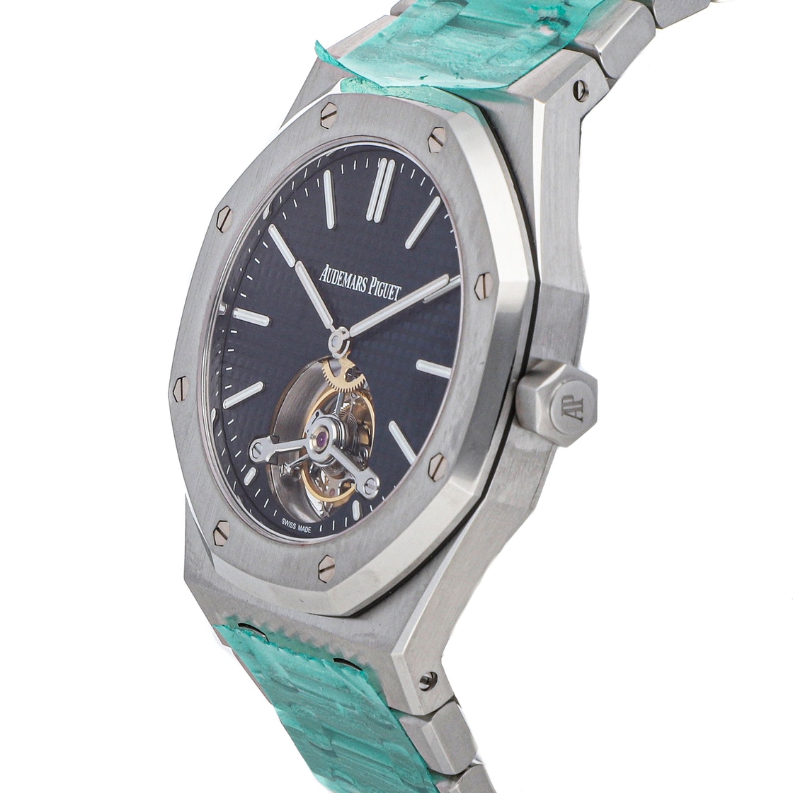 

Audemars Piguet Blue Stainless Steel Royal Oak Tourbillon 26510ST.OO.1220ST.01 Men's Wristwatch 41 MM