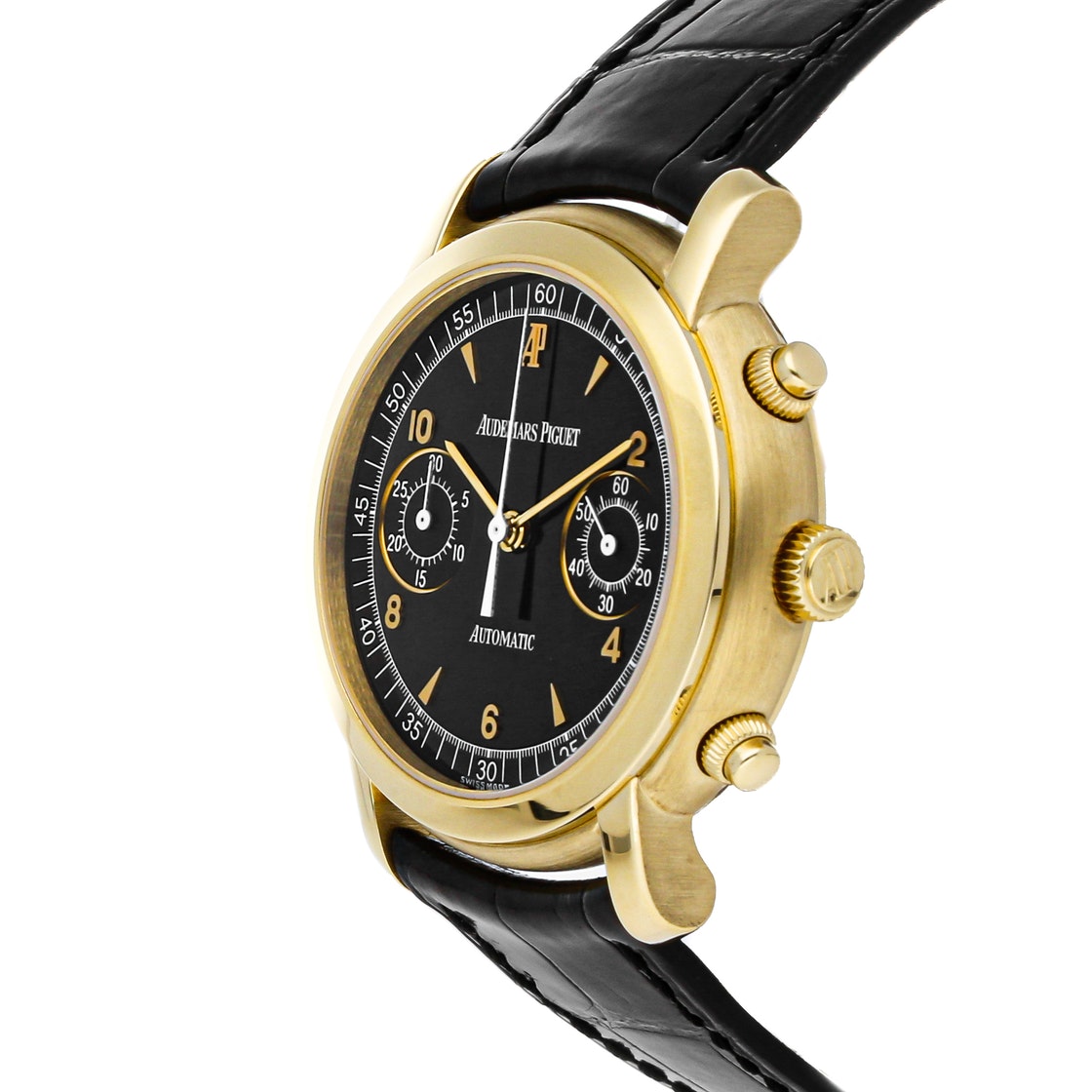 

Audemars Piguet Black 18K Yellow Gold Jules Audemars 25859BA.OO.D001CR.01 Men's Wristwatch 39 MM