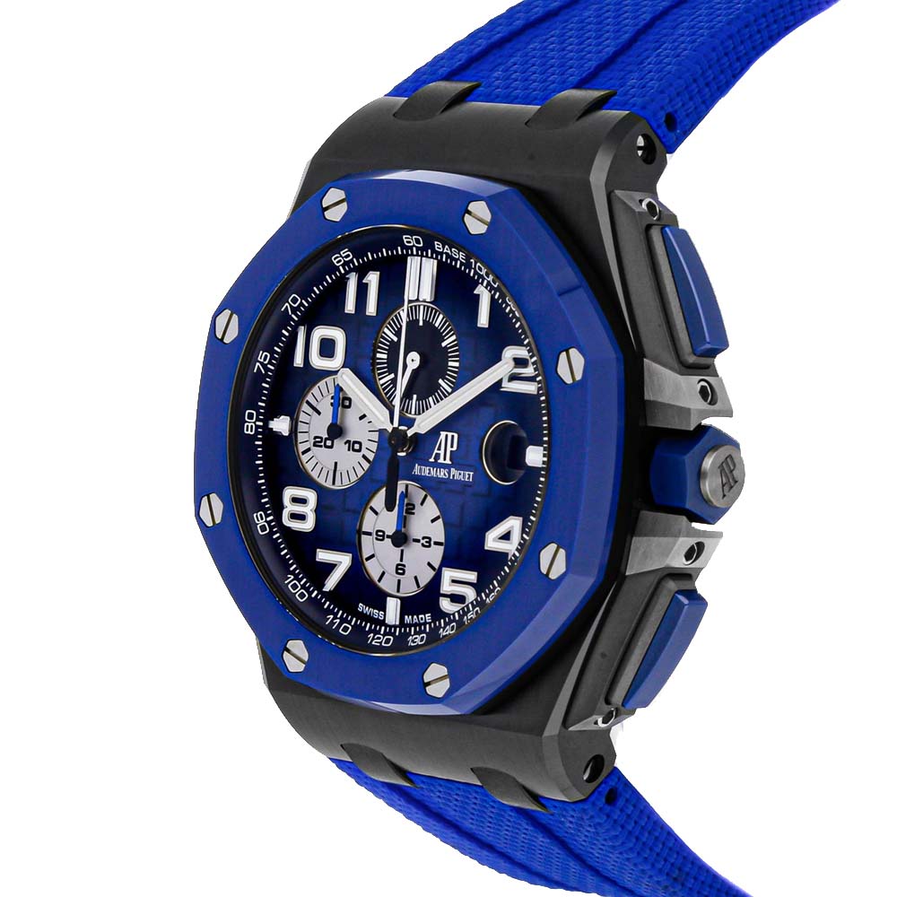 

Audemars Piguet Blue Ceramic Royal Oak Offshore Chronograph 26405CE.OO.A030CA.01 Men's Wristwatch 44 MM