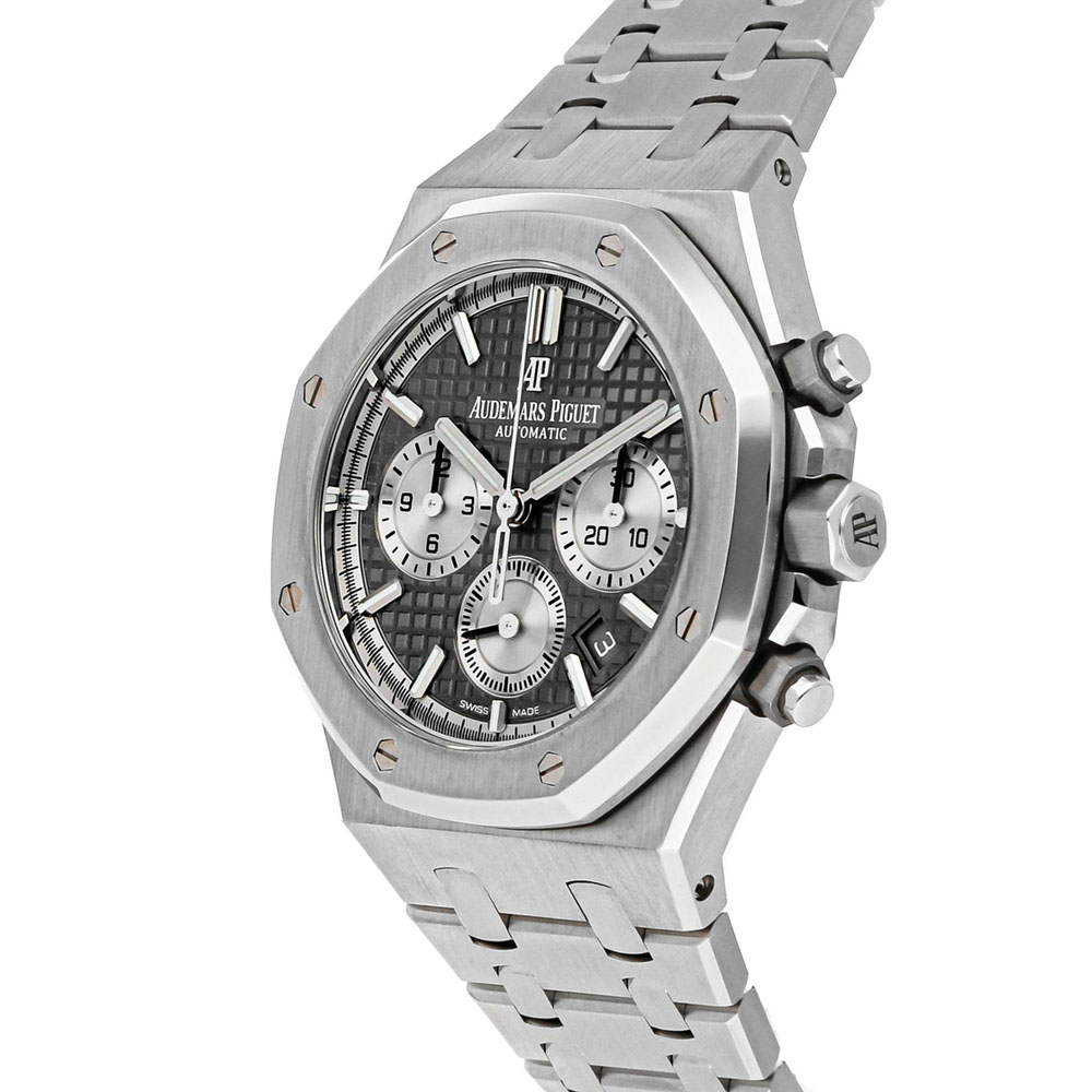 

Audemars Piguet Black Stainless Steel Royal Oak Chronograph 26315ST.OO.1256ST.02 Men's Wristwatch 38 MM