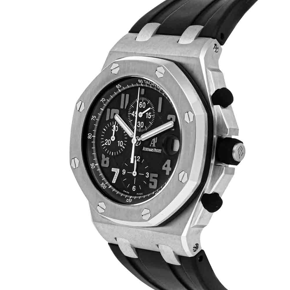 

Audemars Piguet Black Stainless Steel Royal Oak Offshore Limited Edition 26180ST.OO.D101CR.01 Men's Wristwatch 42 MM