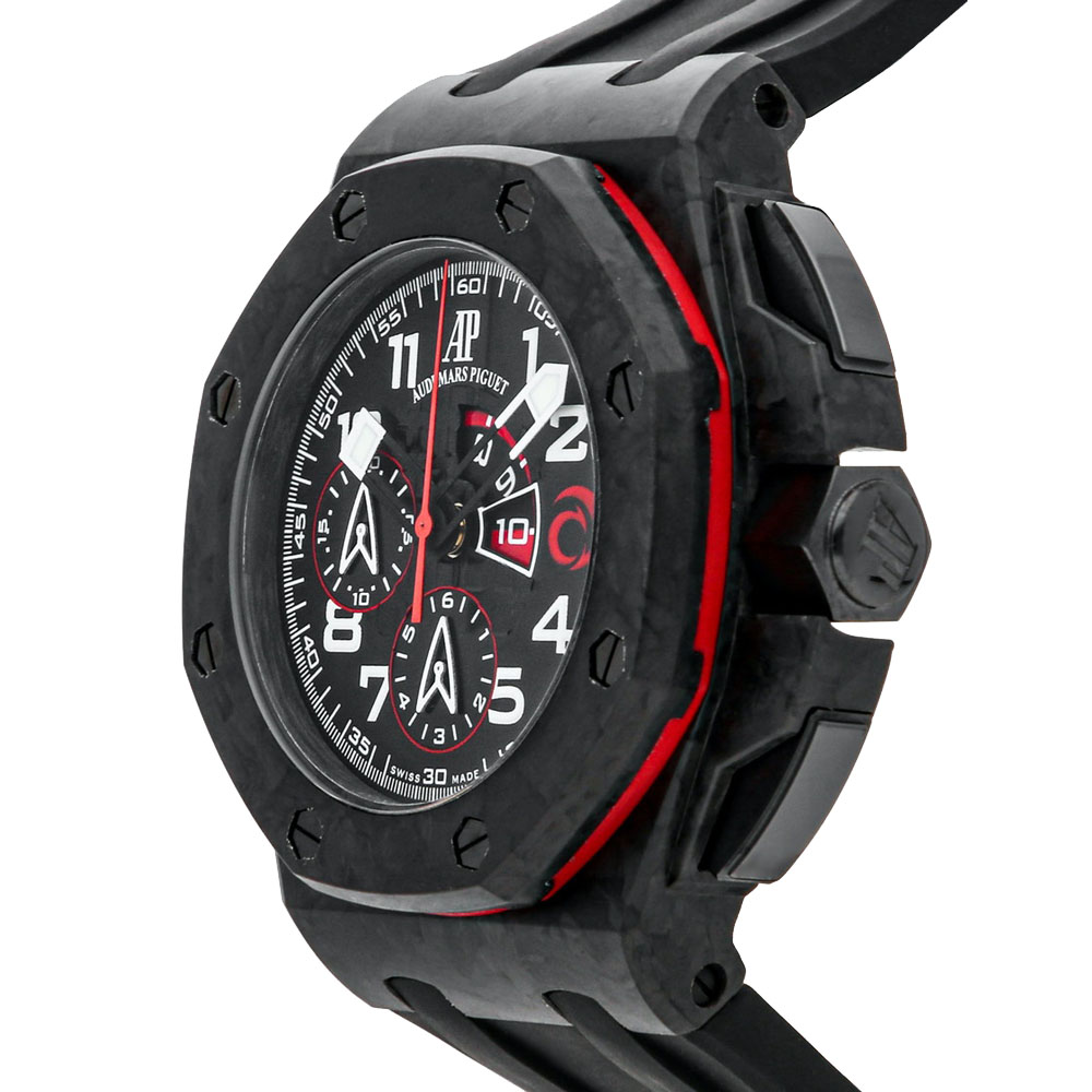 

Audemars Piguet Black Carbon Fiber Royal Oak Offshore Team Alinghi Limited Edition 26062FS.OO.A002CA.01 Men's Wristwatch 44 MM