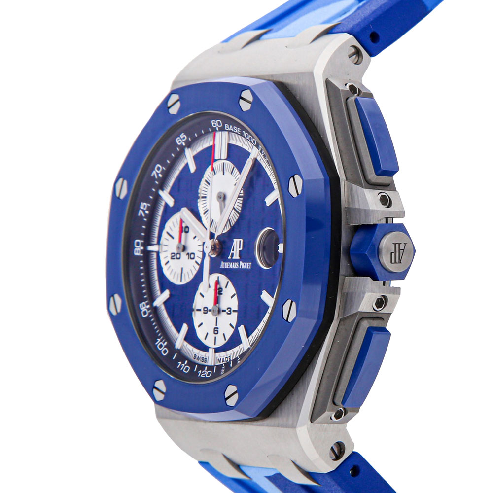 

Audemars Piguet Blue Stainless Steel Royal Oak Offshore Chronograph 26400SO.OO.A335CA.01 Men's Wristwatch 44 MM