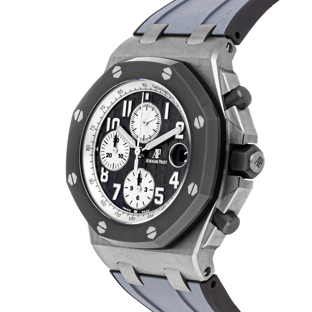 

Audemars Piguet Grey Titanium Royal Oak Offshore Chronograph 26470IO.OO.A006CA.01 Men's Wristwatch 42 MM