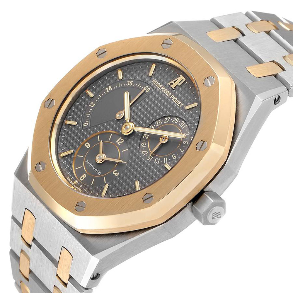 

Audemars Piguet Grey 18K Yellow Gold And Stainless Steel Royal Oak 25730 Men's Wristwatch 36 MM