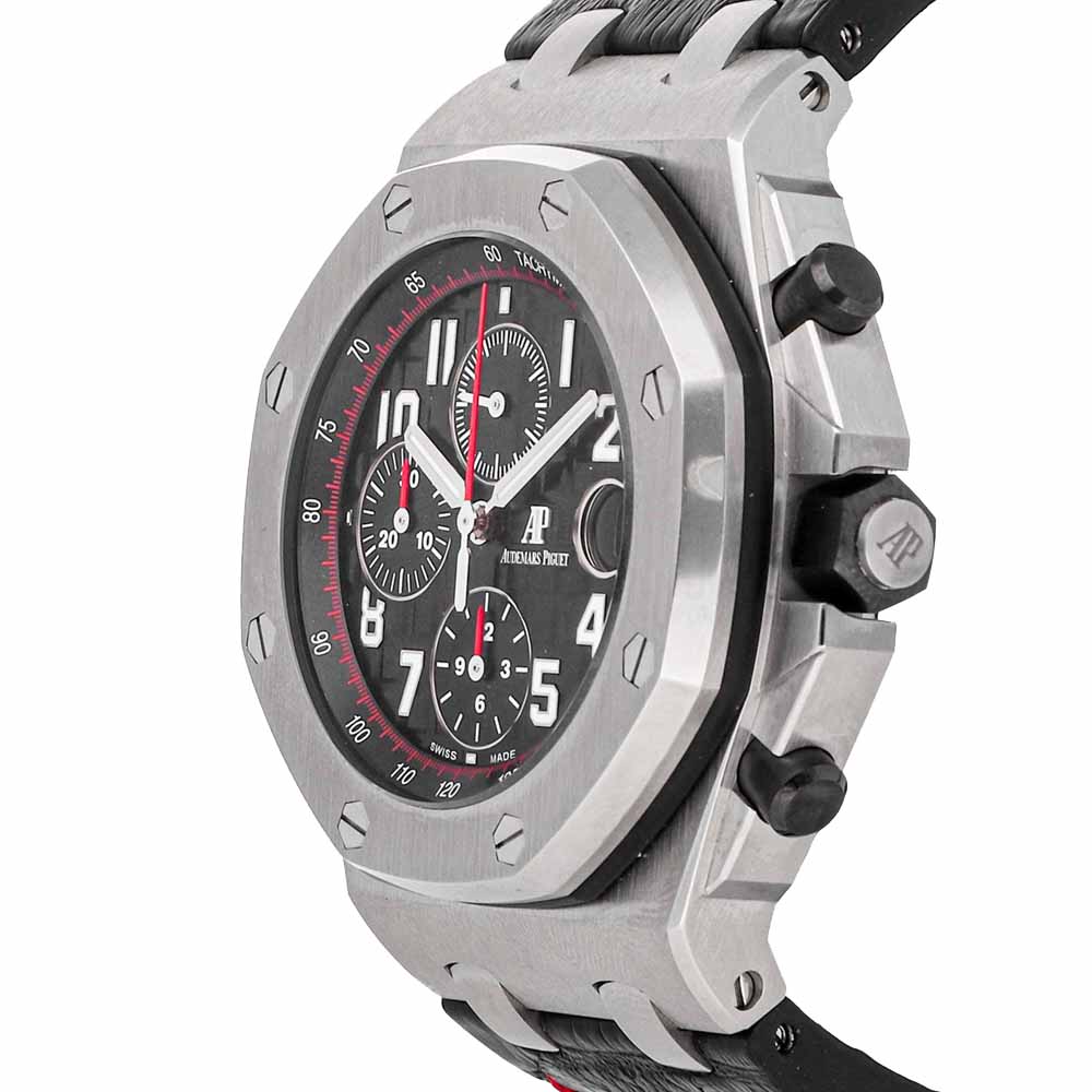 

Audemars Piguet Black Stainless Steel Royal Oak Offshore Chronograph 26470ST.OO.A101CR.01 Men's Wristwatch 42 MM