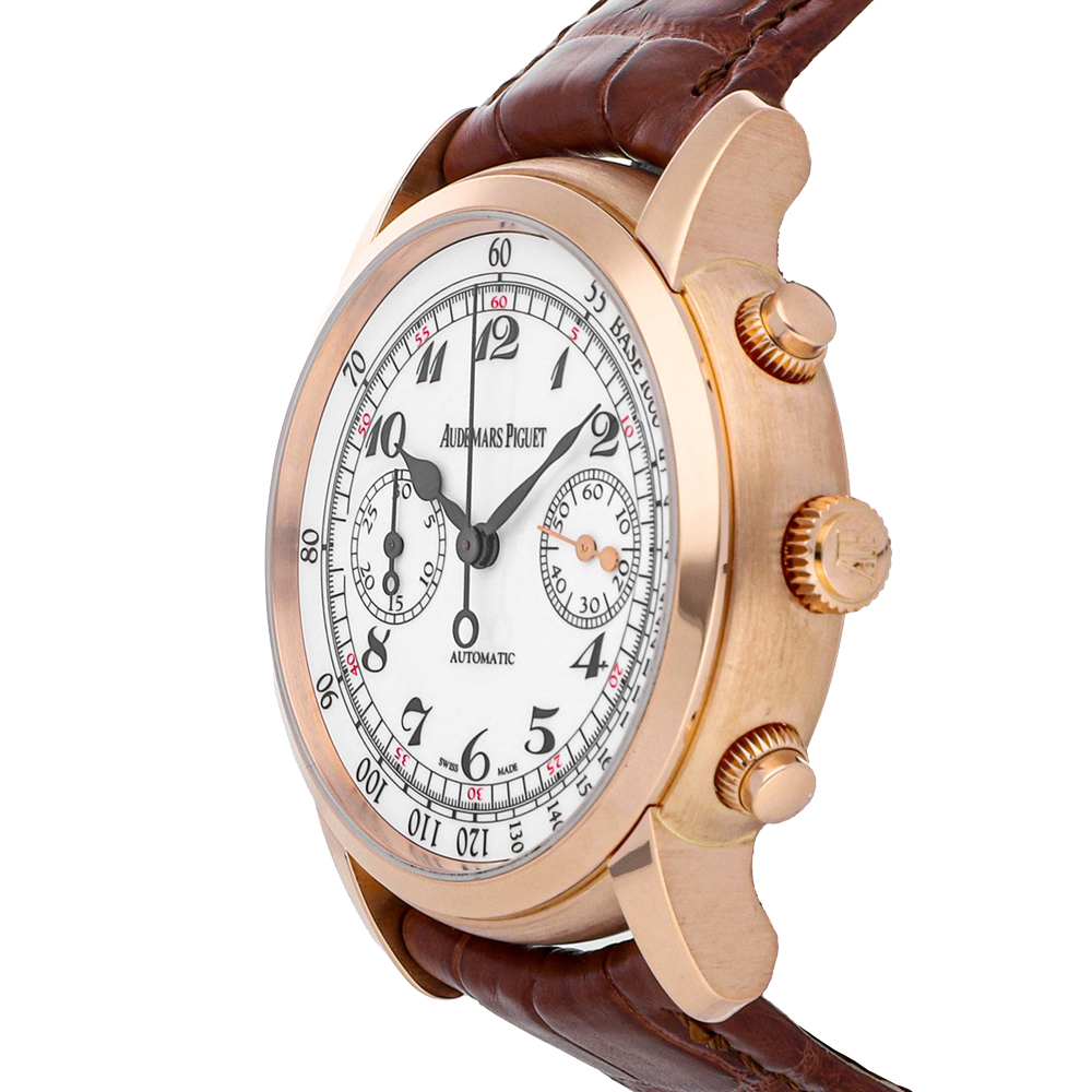 

Audemars Piguet Silver 18K Rose Gold Jules Audemars 26100OR.OO.D088CR.01 Men's Wristwatch 41 MM