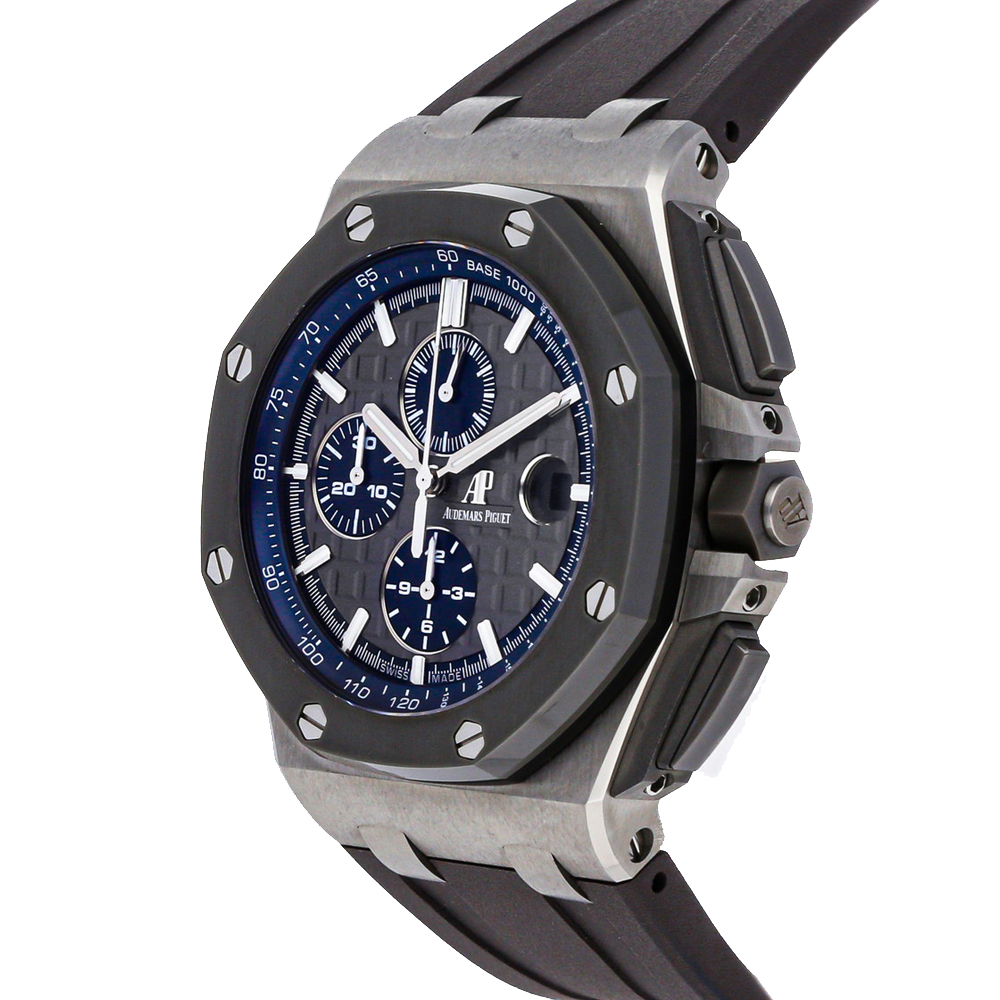 

Audemars Piguet Grey Titanium Royal Oak Offshore Chronograph 26400IO.OO.A004CA.02 Men's Wristwatch 44 MM