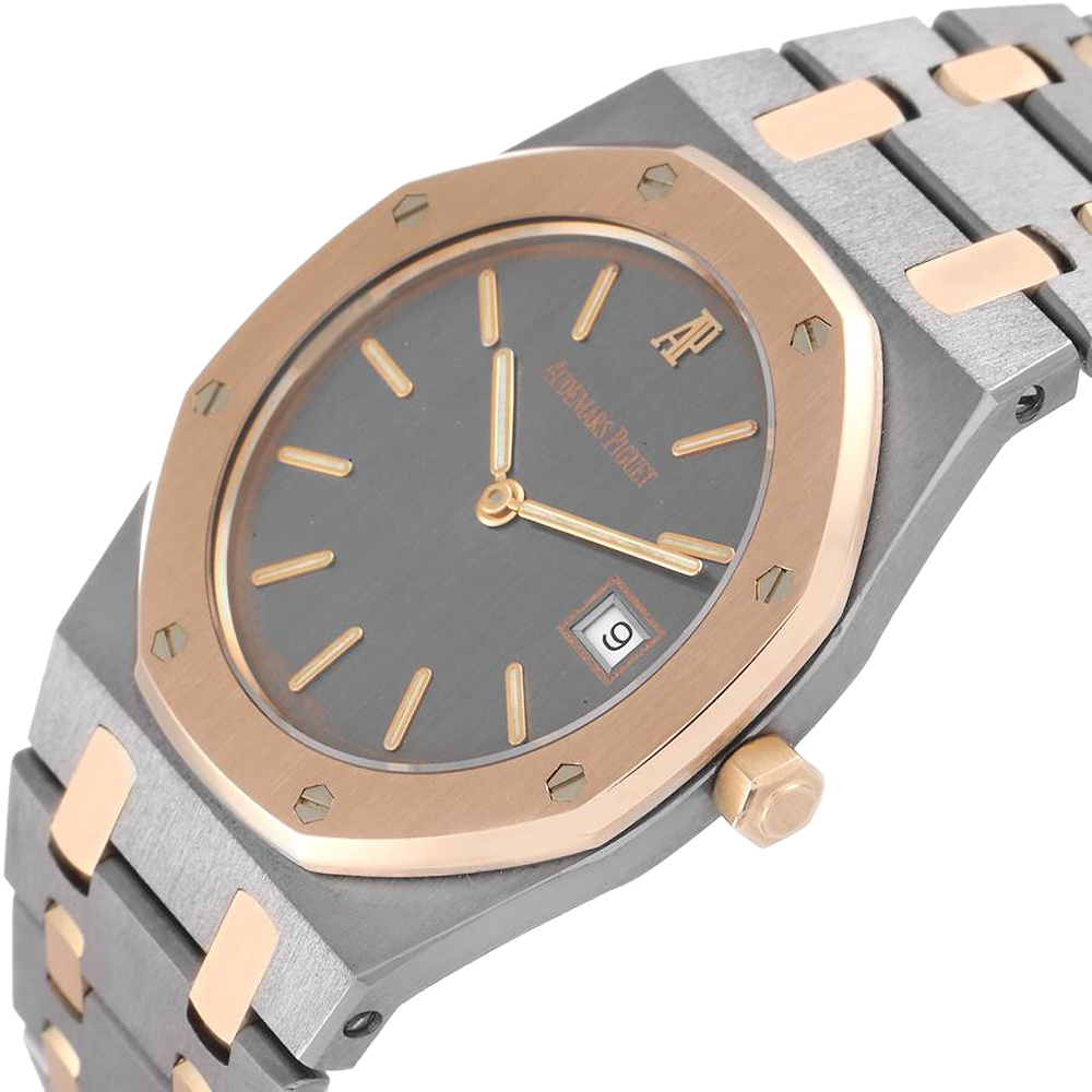 

Audemars Piguet Grey 18K Rose Gold And Tantalum Royal Oak 56175 Men's Wristwatch 34 MM