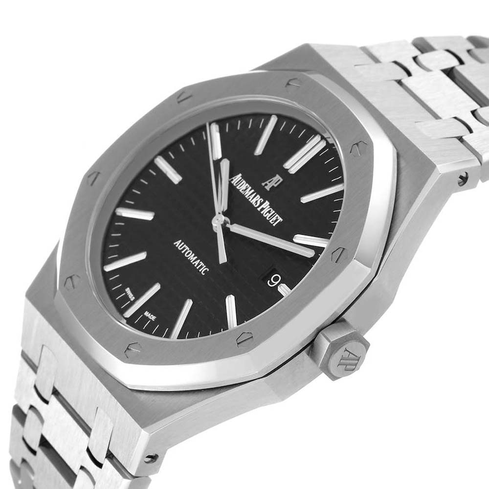 

Audemars Piguet Black Stainless Steel Royal Oak 15400ST Men's Wristwatch 41 MM