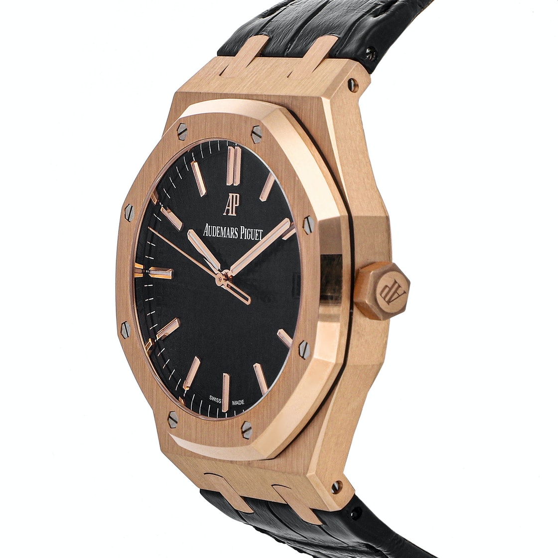 

Audemars Piguet Black 18k Rose Gold Royal Oak 15500OR.OO.D002CR.01 Men's Wristwatch 41 MM