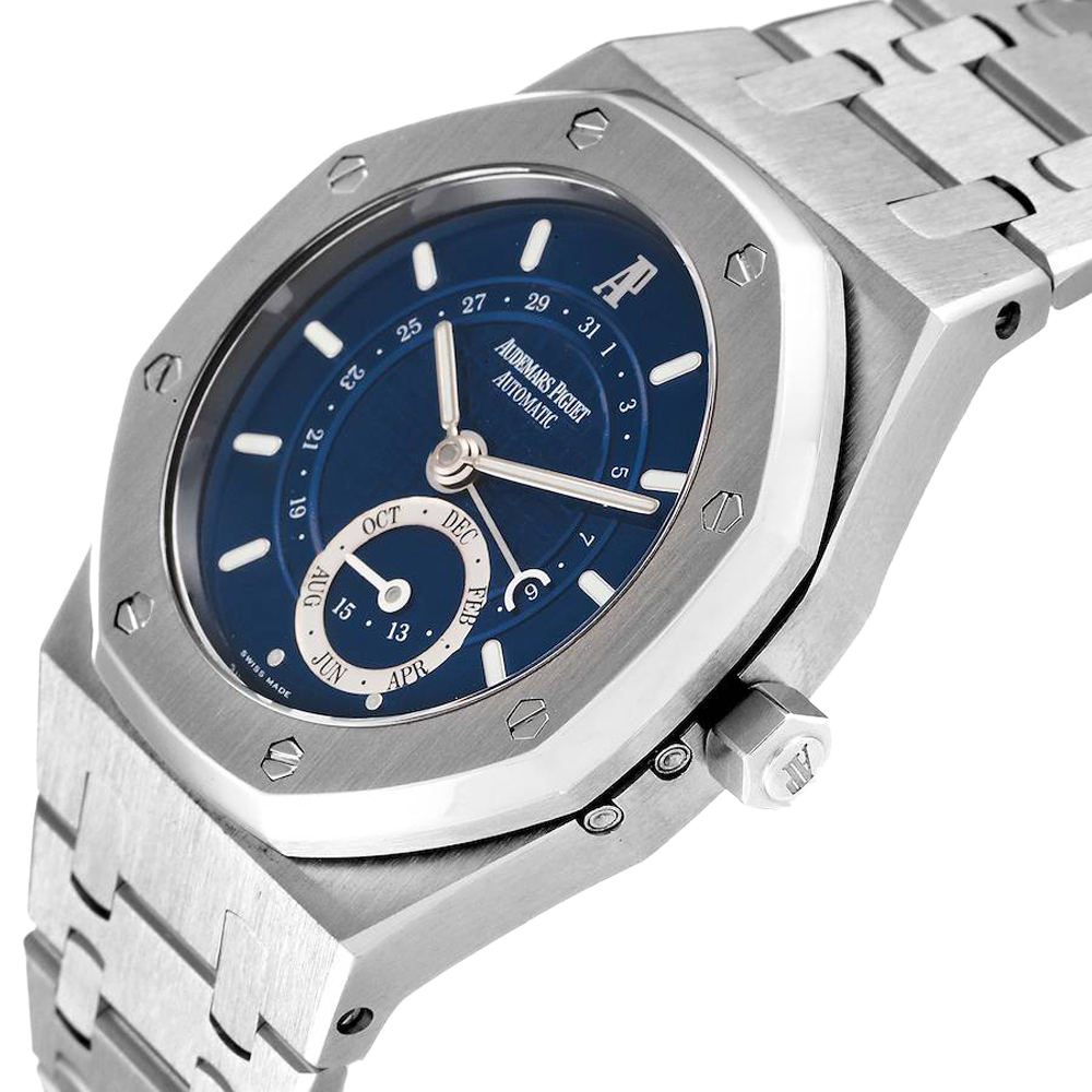 

Audemars Piguet Blue Stainless Steel Royal Oak Annual Calendar 25920ST Men's Wristwatch 36 MM