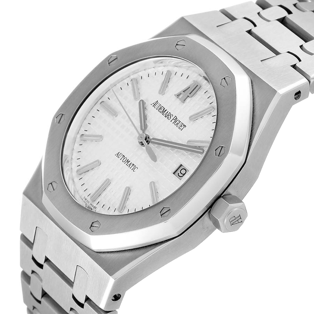 

Audemars Piguet White Stainless Steel Royal Oak 15300ST Men's Wristwatch 39 MM