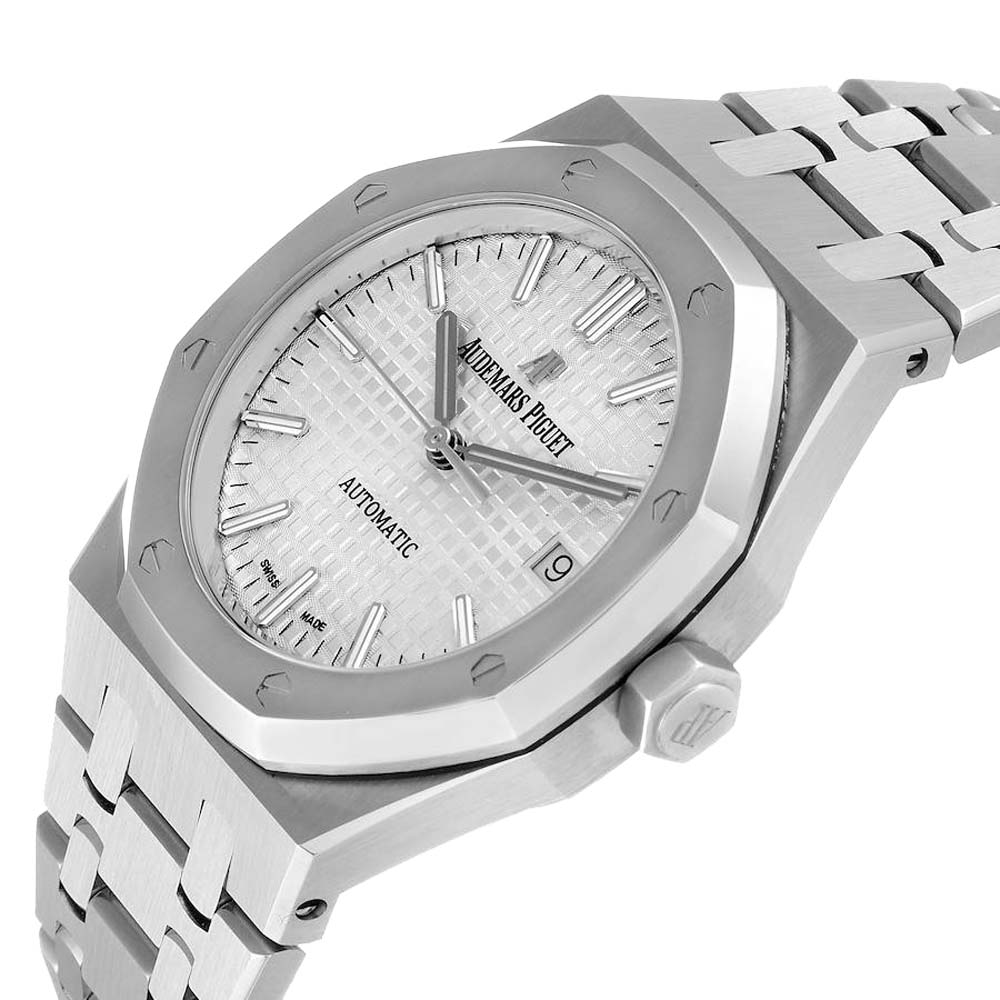 

Audemars Piguet Silver Stainless Steel Royal Oak 15450ST Automatic Men's Wristwatch 37 MM