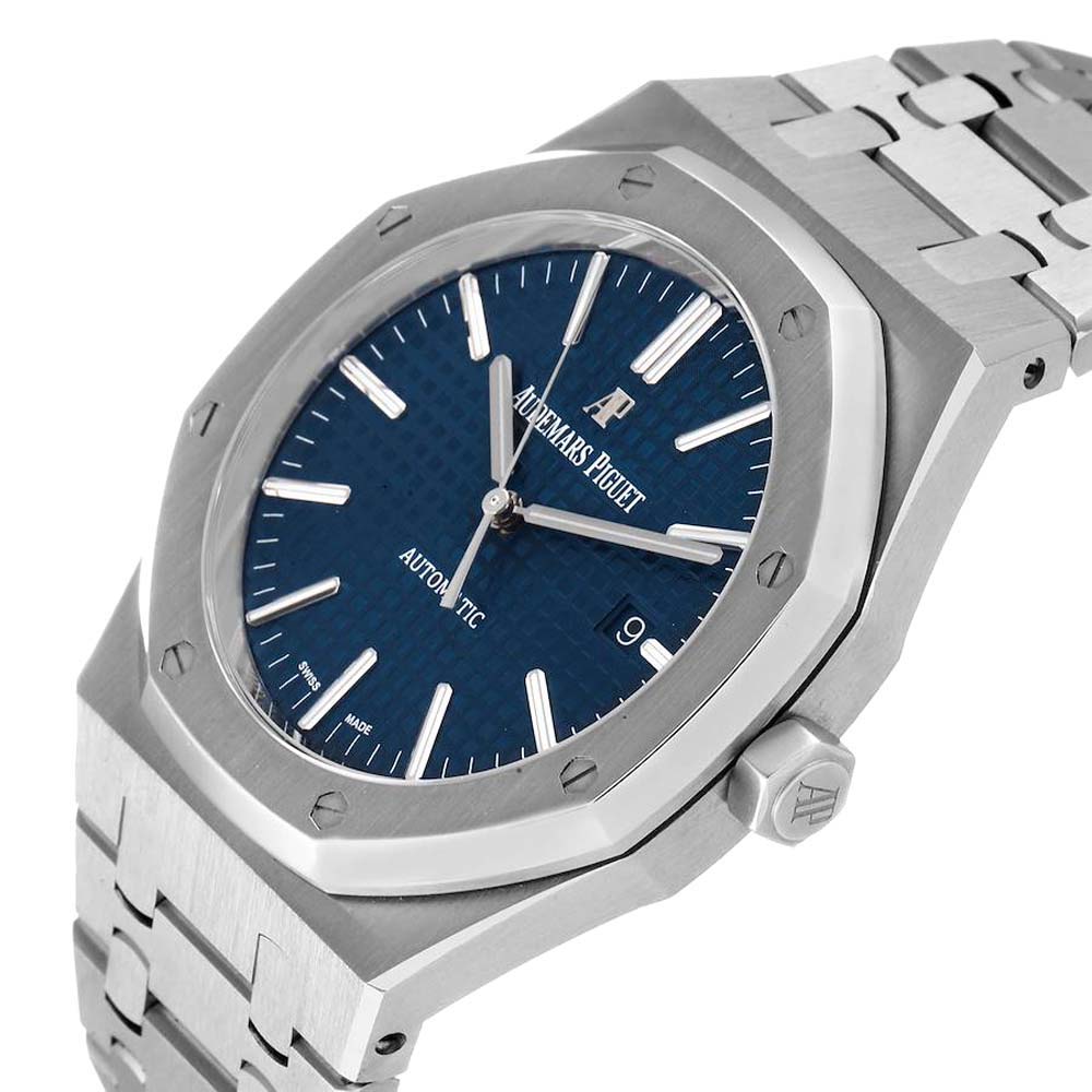 

Audemars Piguet Blue Stainless Steel Royal Oak 15400ST Men's Wristwatch 41 MM