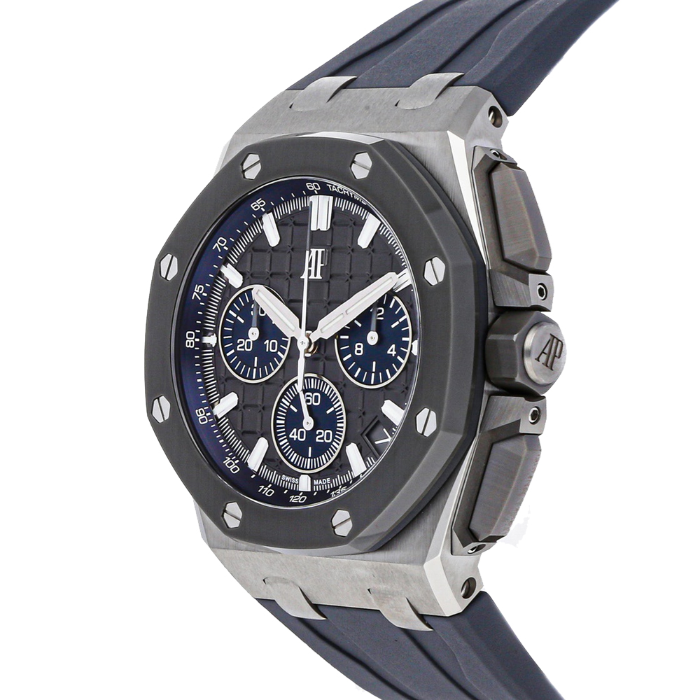 

Audemars Piguet Grey Titanium Royal Oak Offshore Chronograph 26420IO.OO.A009CA.01 Men's Wristwatch 43 MM