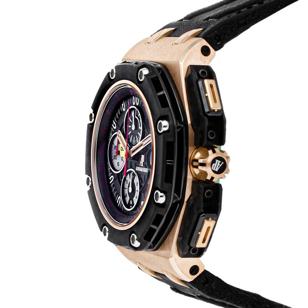 

Audemars Piguet Black 18K Rose Gold Royal Oak Offshore Grand Prix Limited Edition 26290RO.OO.A001VE.01 Men's Wristwatch