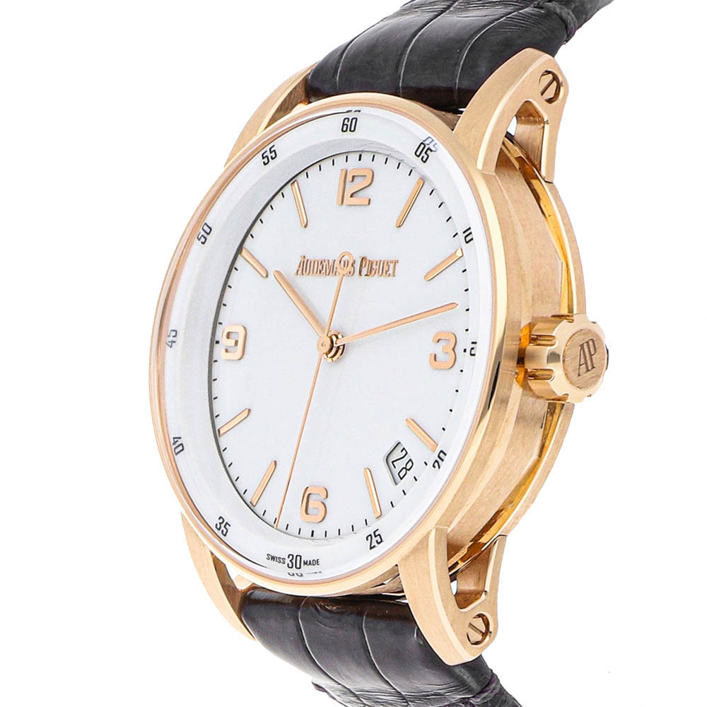 

Audemars Piguet White 18K Rose Gold Code 11.59 Men's Wristwatch